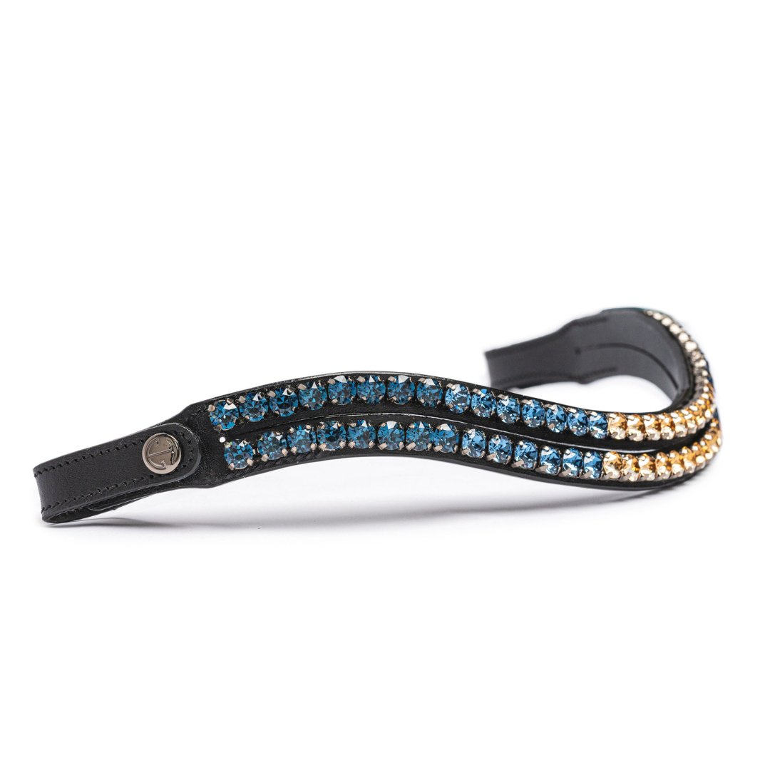 Limelight Two Row Wave Browband - Dusk To Dawn - Halter Ego® - Equiluxe Tack