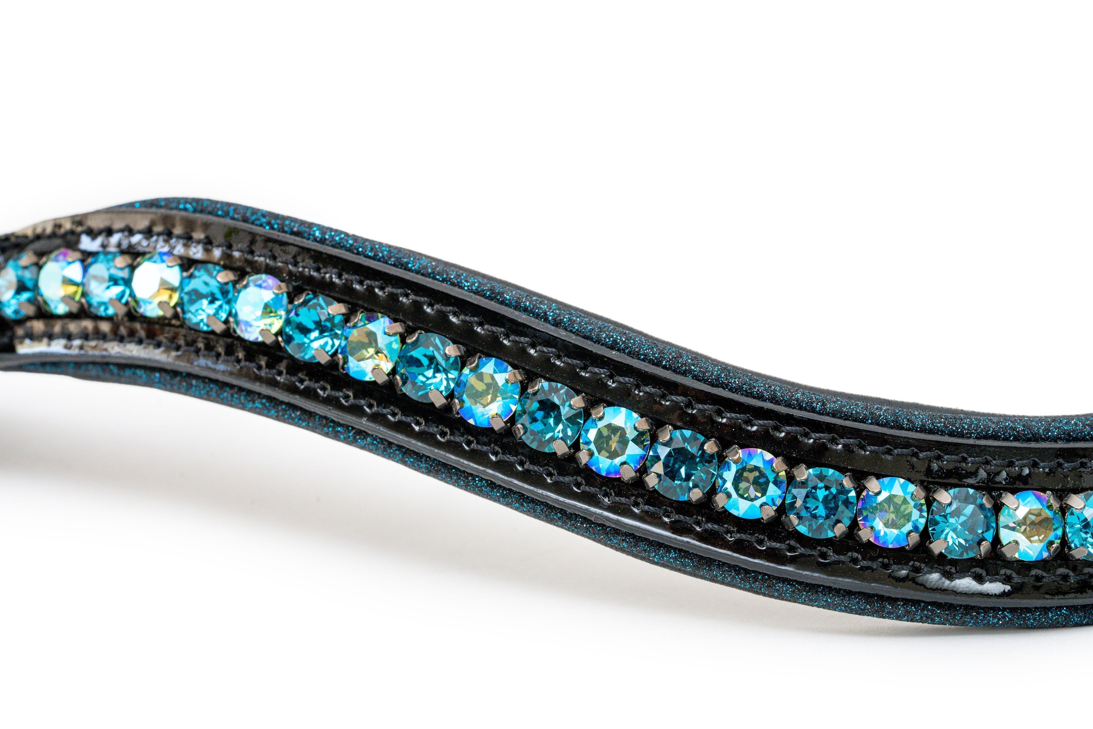 Limited Edition Atlantis Wave Browband with Snaps - Halter Ego® - Equiluxe Tack