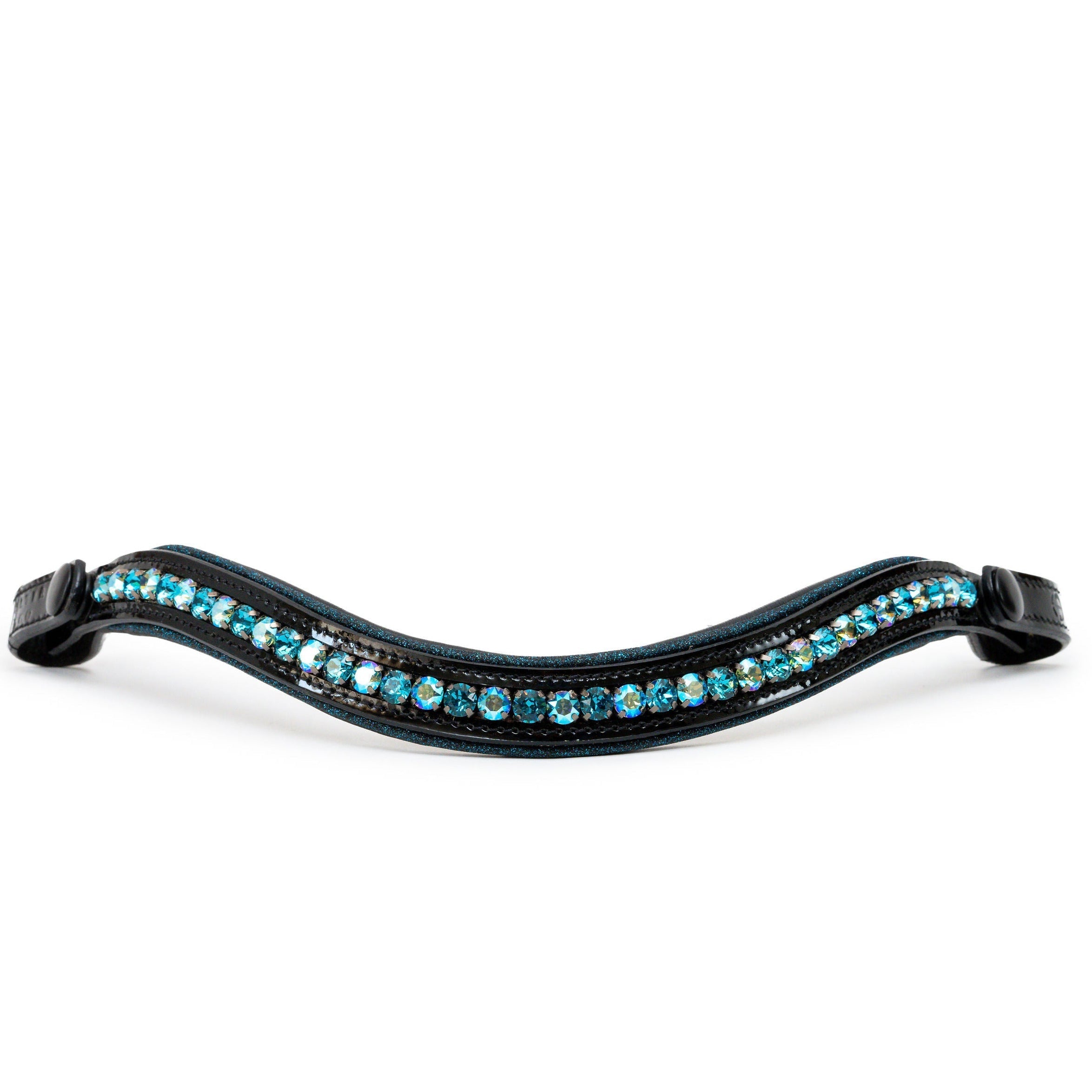 Limited Edition Atlantis Wave Browband with Snaps - Halter Ego® - Equiluxe Tack