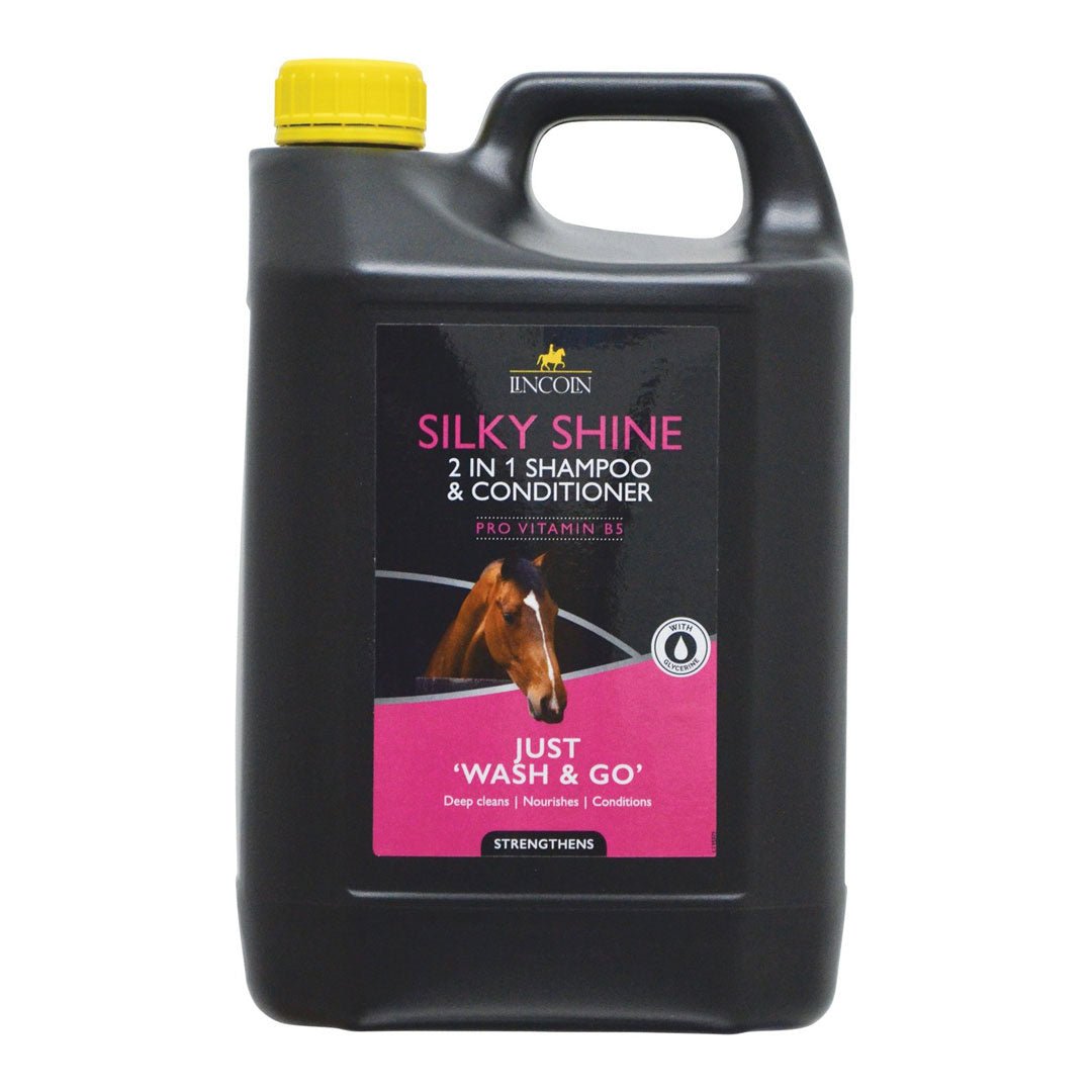 Lincoln Silky Shine 2 in 1 Shampoo and Conditioner - 4 litre - Lincoln - Equiluxe Tack
