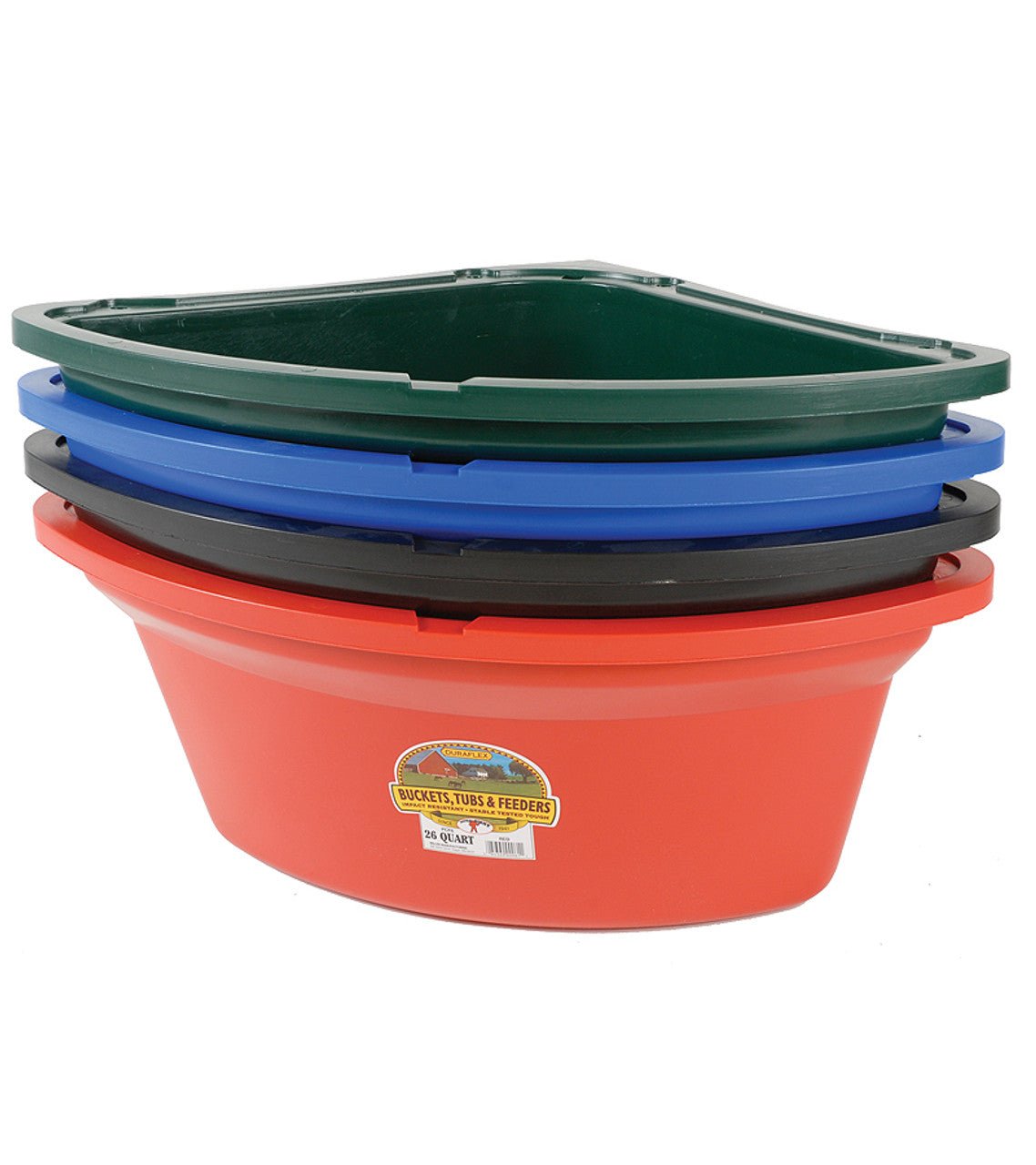 Little Giant® Duraflex Corner Feeder 26 Qt. - Little Giant - Equiluxe Tack