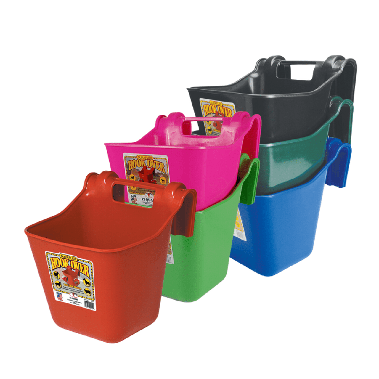 Little Giant® Duraflex Hook Over Portable Feeder 12 Qt. - Little Giant - Equiluxe Tack