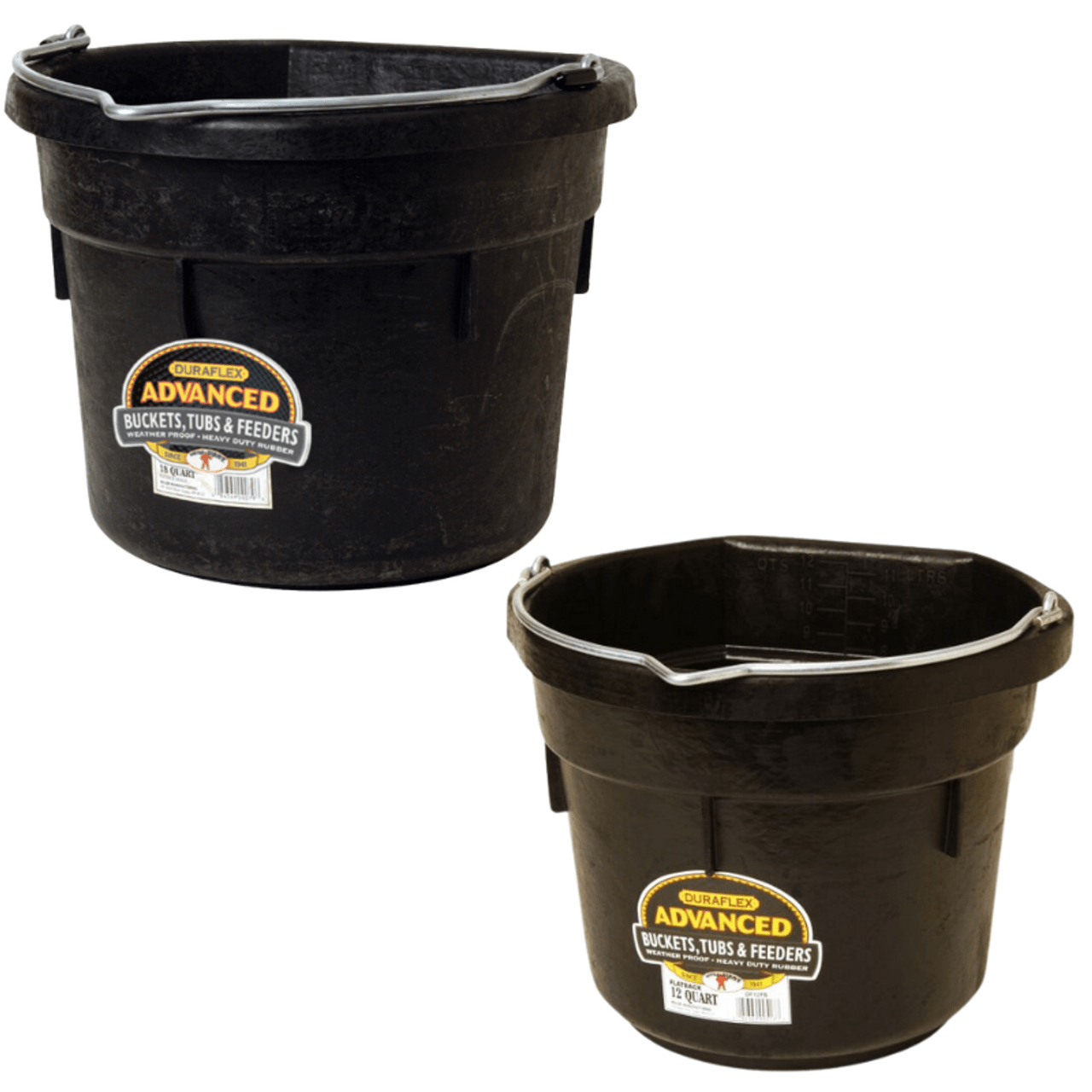 Little Giant® Duraflex Rubber Flat Back Bucket - Little Giant - Equiluxe Tack