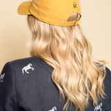 Ronner Equestrian Cotton Carousel Cap | Mustard