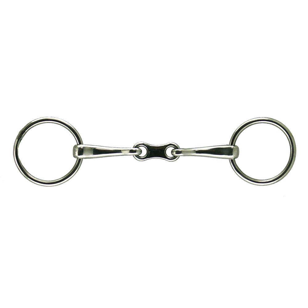 Loose Ring Solid Mouth French Link Bit - Equiluxe Tack - Equiluxe Tack