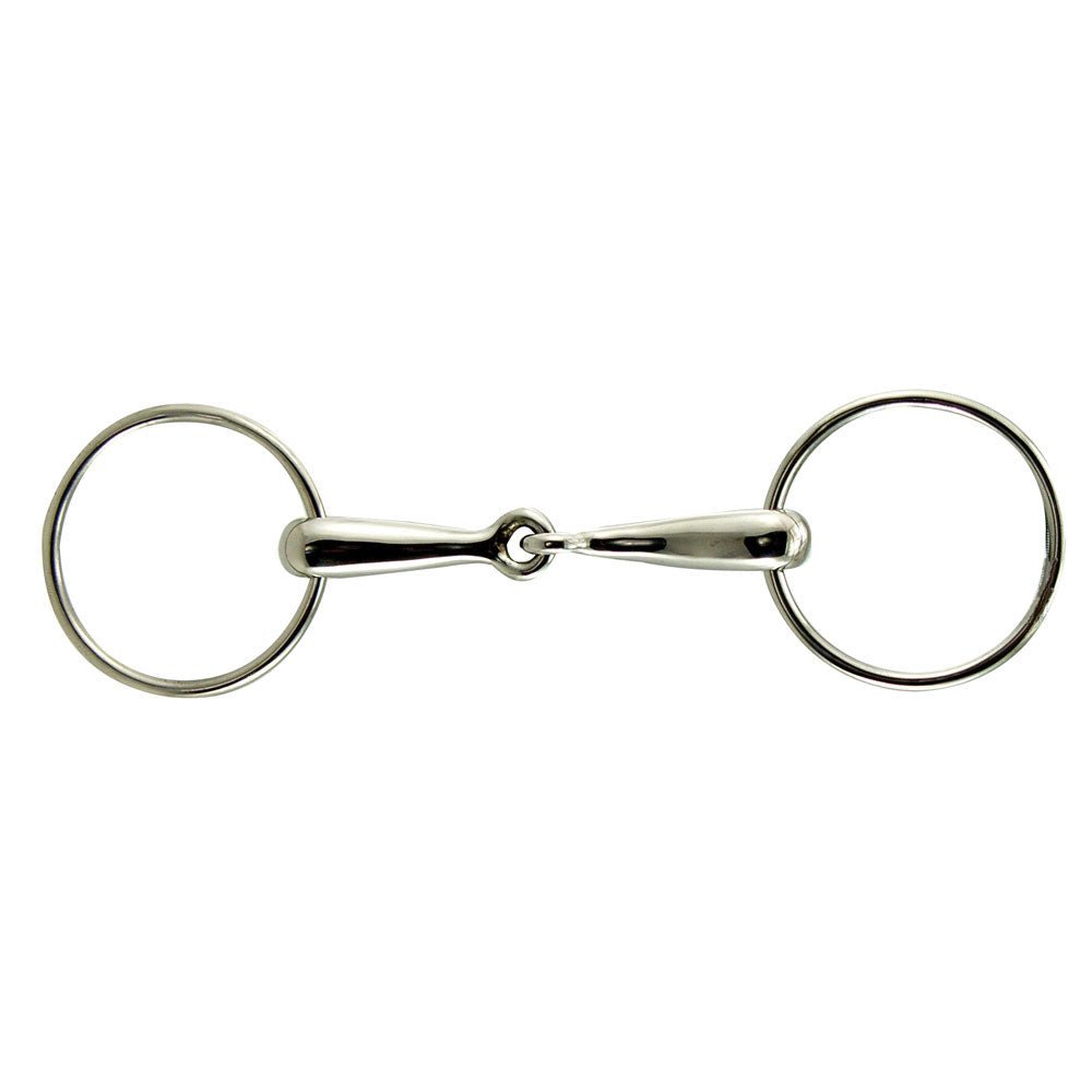 Loose Ring Stainless Steel Thick Hollow Mouth Snaffle Bit - Equiluxe Tack - Equiluxe Tack