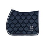 Loushia Navy Satin Pony Size Saddle Pad - loushia - Equiluxe Tack