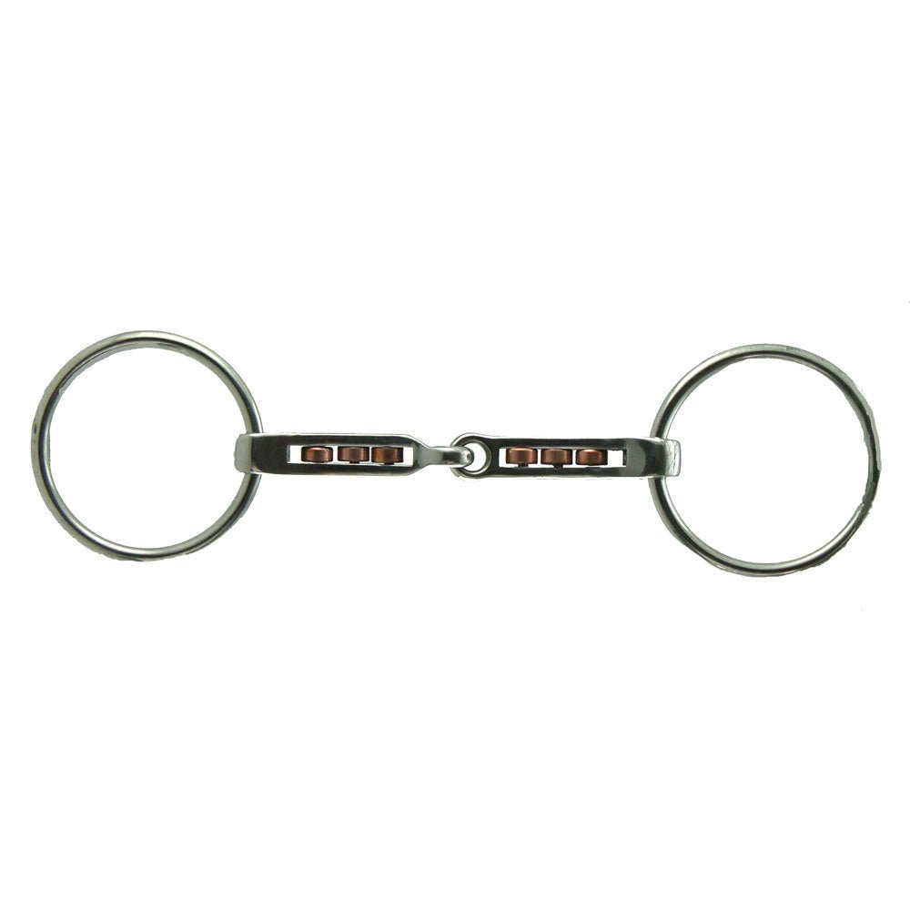 Magenis Stainless Steel Loose Ring Bit with Copper Rollers - Equiluxe Tack - Equiluxe Tack