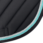 Majyk Equipe Black Cotton Oblique Euro Saddle Pad - Majyk Equipe - Equiluxe Tack
