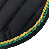 Majyk Equipe Black Cotton Oblique Euro Saddle Pad - Majyk Equipe - Equiluxe Tack