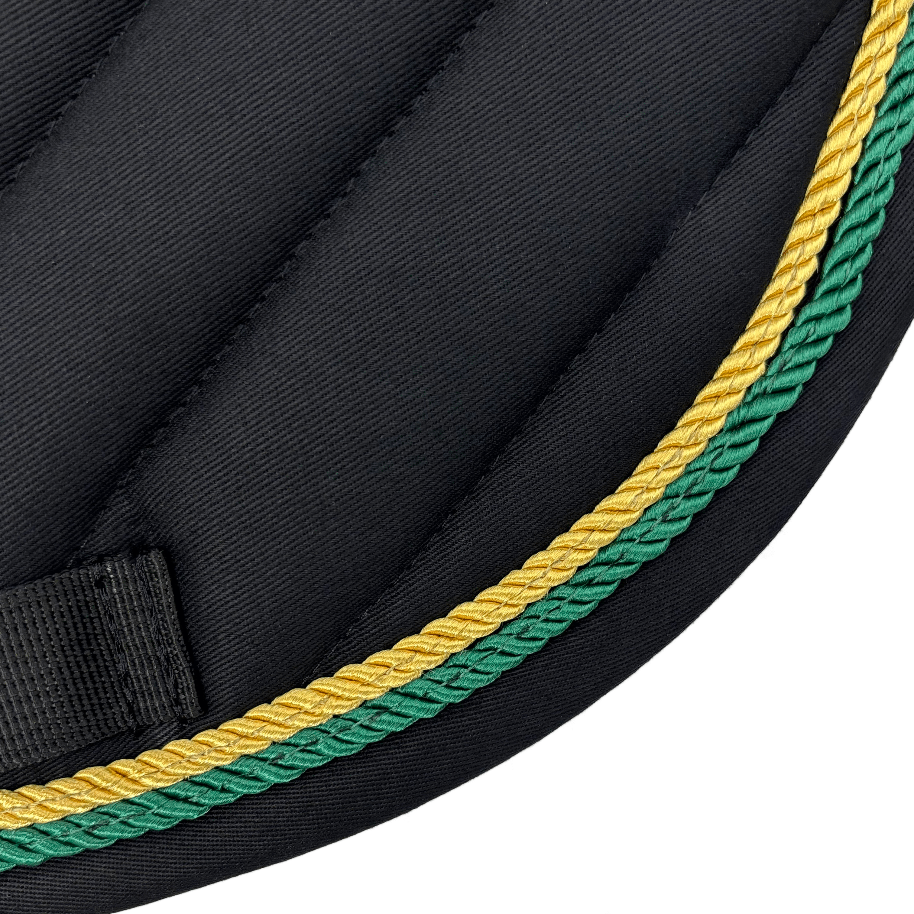 Majyk Equipe Black Cotton Oblique Euro Saddle Pad - Majyk Equipe - Equiluxe Tack