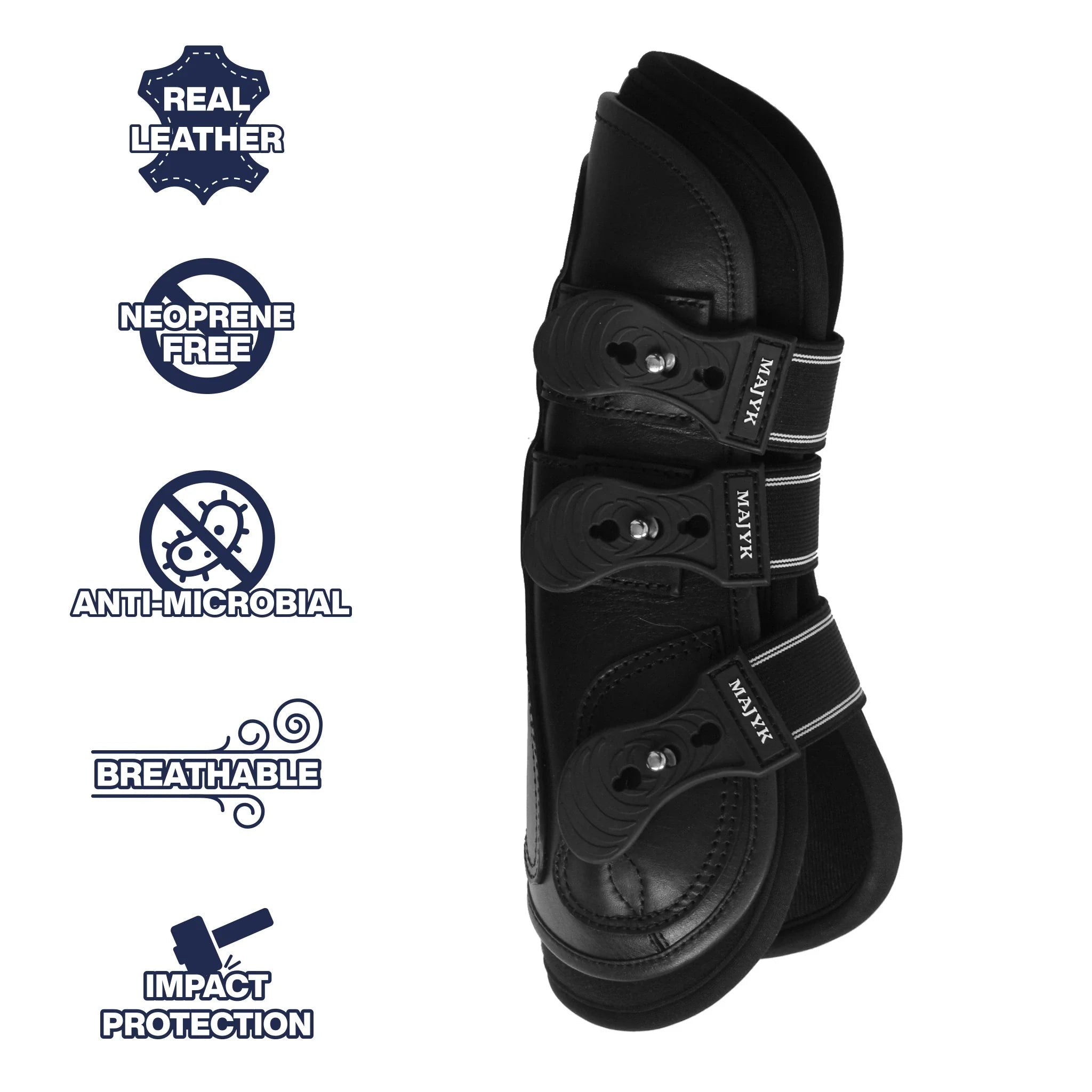 Majyk Equipe Boyd Martin Leather Tendon Boot with Removable Impact Liner - Majyk Equipe - Equiluxe Tack