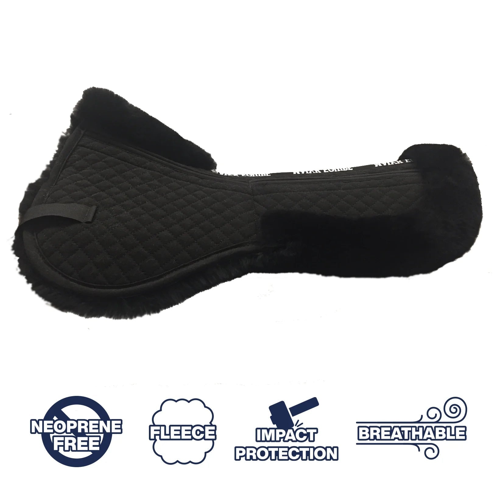 Majyk Equipe Ergonomics Full Fleece Correction Half Pad with Impact Protection Shims - Majyk Equipe - Equiluxe Tack