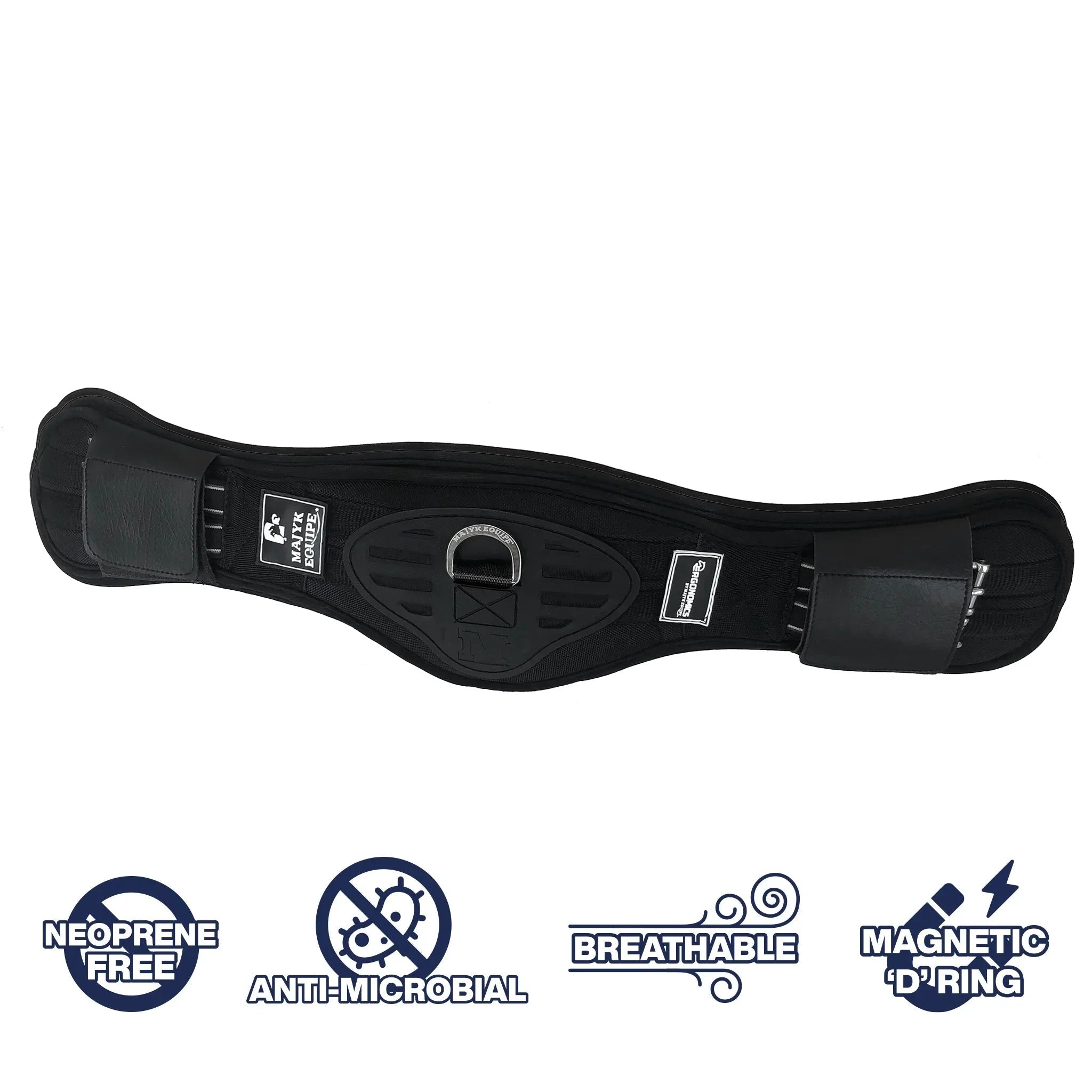 Majyk Equipe Ergonomics Spur Saver Dressage Girth with Buckle Guards - Majyk Equipe - Equiluxe Tack