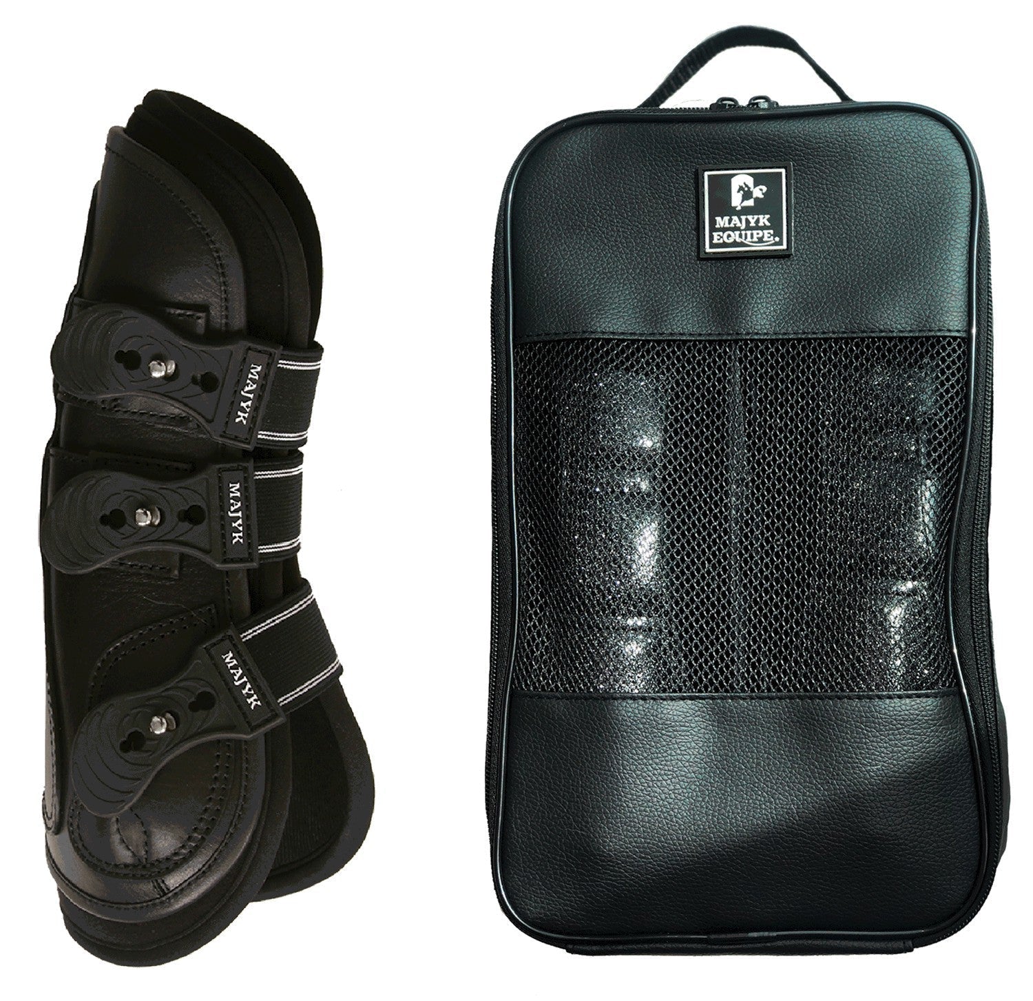 Majyk Equipe Estrella' Carbon Leather Tendon Boots - Majyk Equipe - Equiluxe Tack