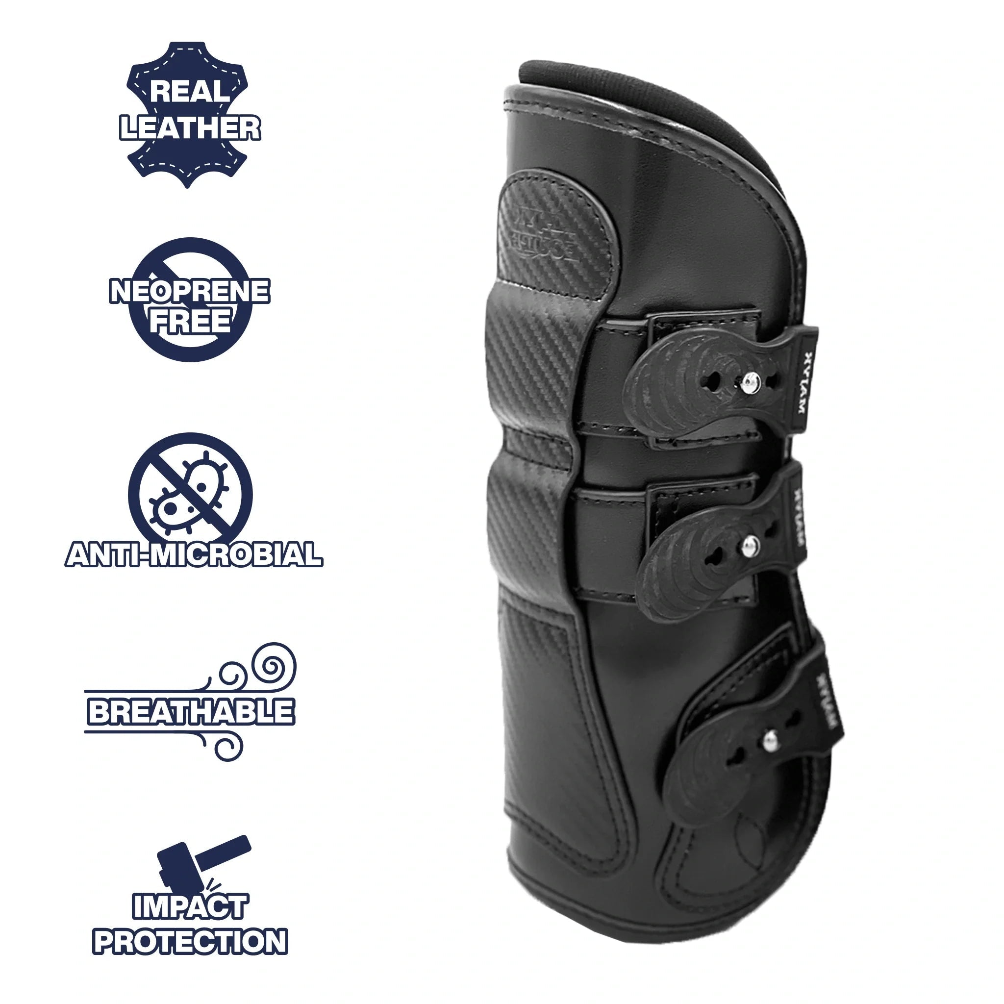 Majyk Equipe Estrella' Carbon Leather Tendon Boots - Majyk Equipe - Equiluxe Tack