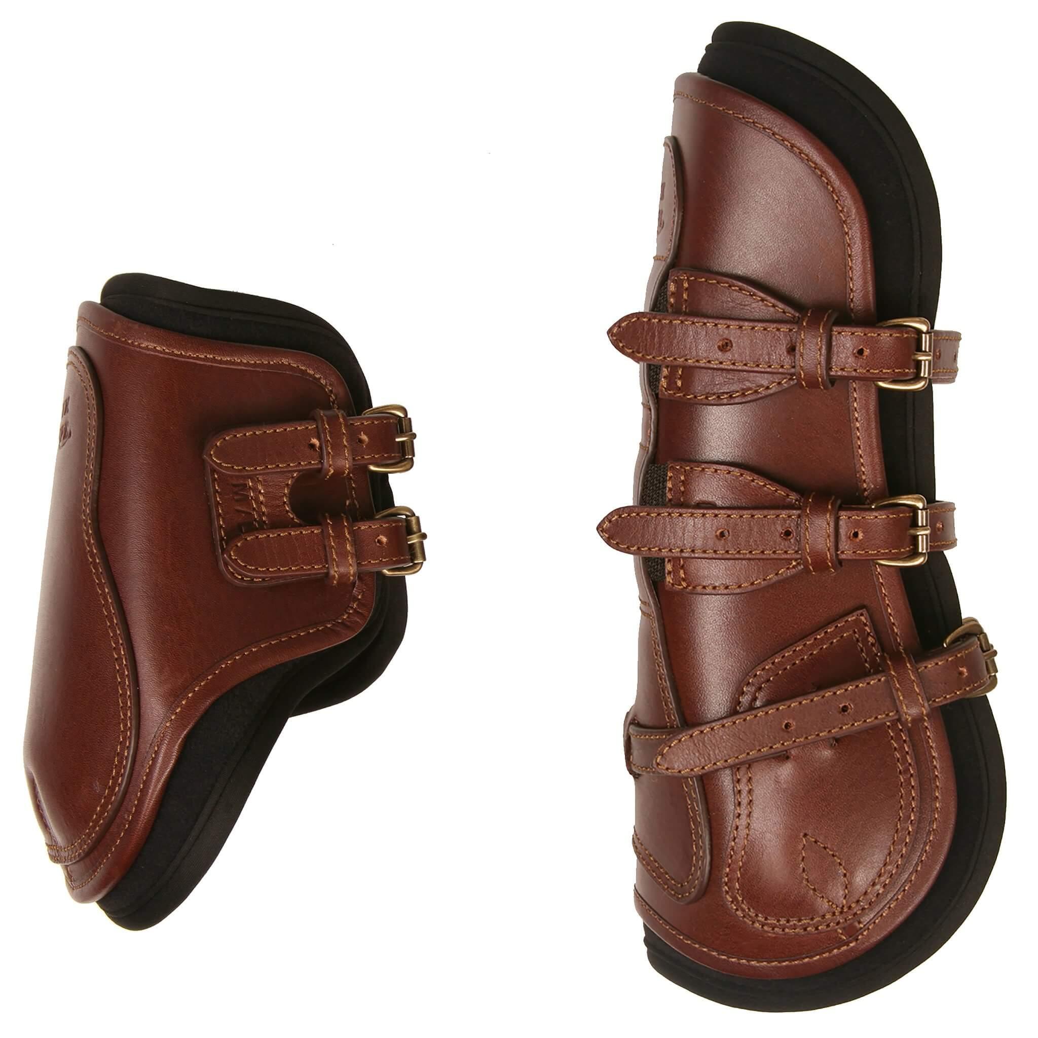 Majyk Equipe Leather Equitation Hind Boot with Impact Protective Removable Liners (Buckle Closures) - Majyk Equipe - Equiluxe Tack