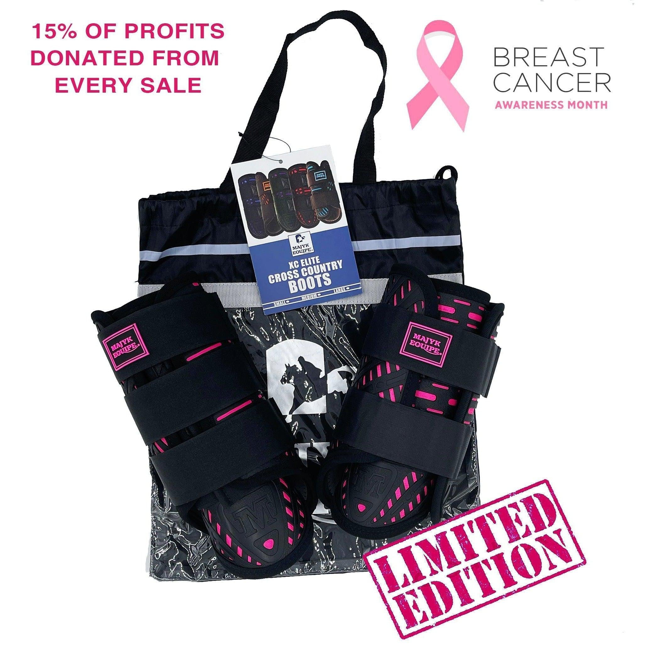 Majyk Equipe Limited Edition Hot Pink Special XC Elite Boot Set (Fronts and Hinds) - Equiluxe Tack