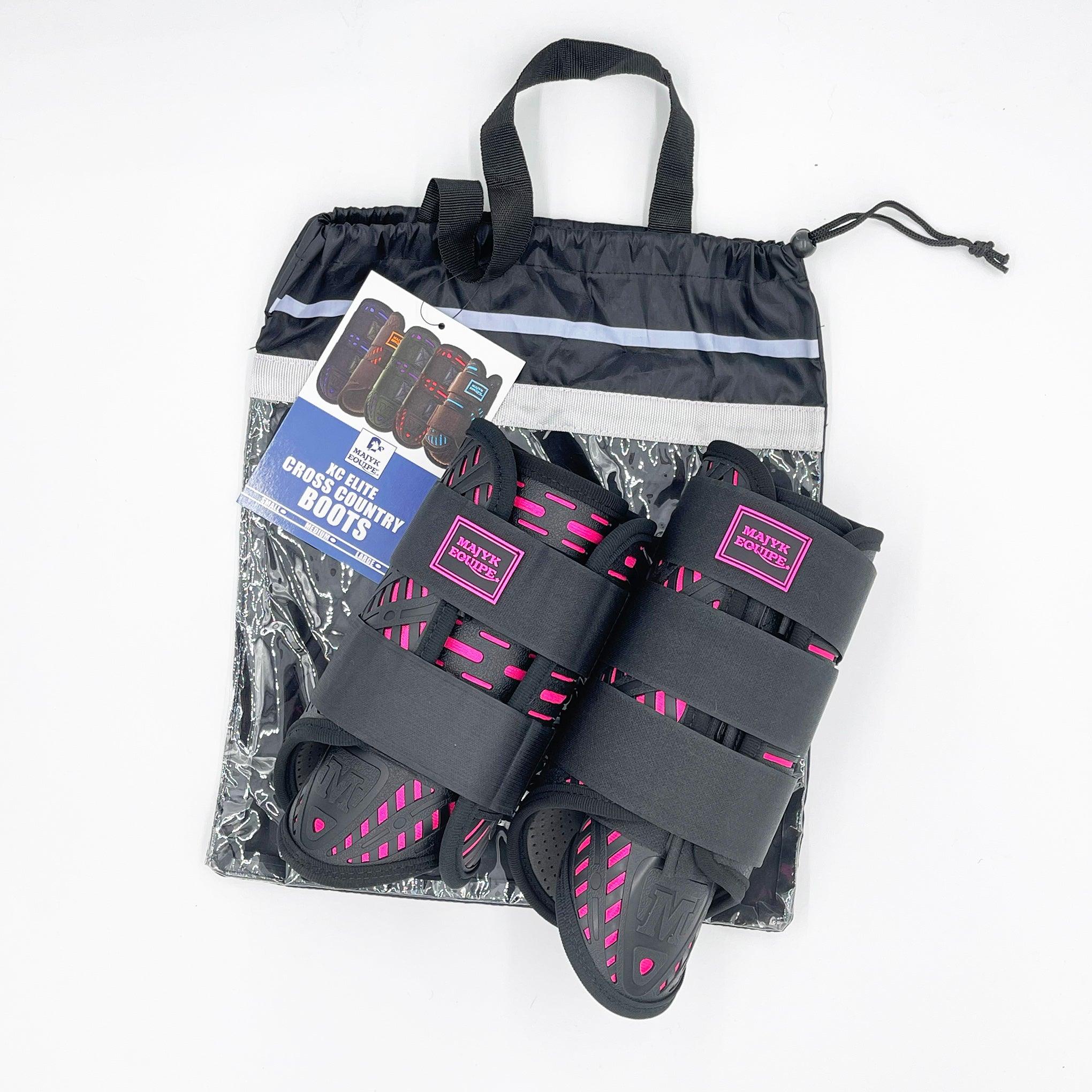 Majyk Equipe Limited Edition Hot Pink Special XC Elite Boot Set (Fronts and Hinds) - Equiluxe Tack