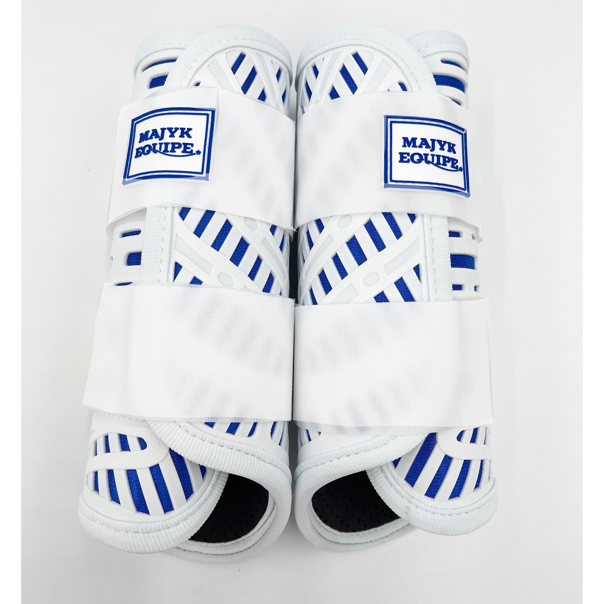 Majyk Equipe Limited Edition White/Blue XC 4 Pack (Fronts and Hinds) - Majyk Equipe - Equiluxe Tack