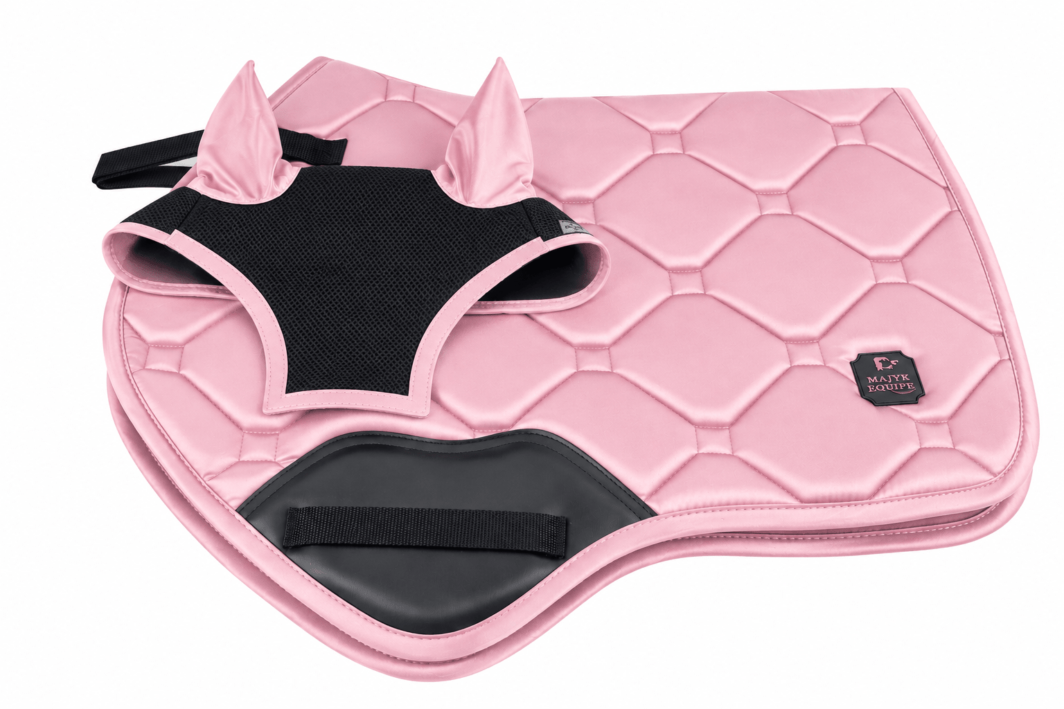 MAJYK EQUIPE® Silk Touch Saddle Pad and Matching Bonnet (Combination Special Price Bundle) - Equiluxe Tack