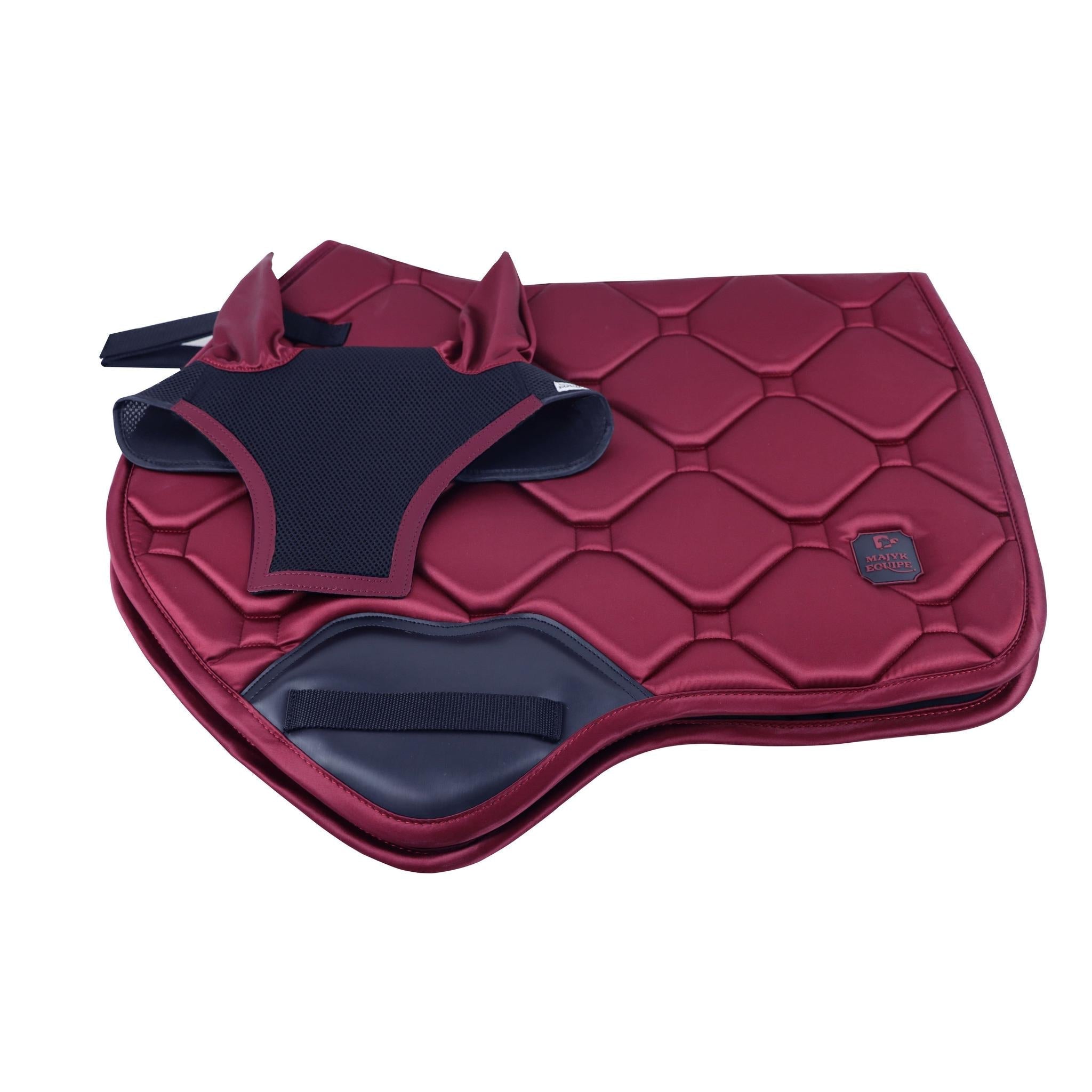 MAJYK EQUIPE® Silk Touch Saddle Pad and Matching Bonnet (Combination Special Price Bundle) - Majyk Equipe - Equiluxe Tack
