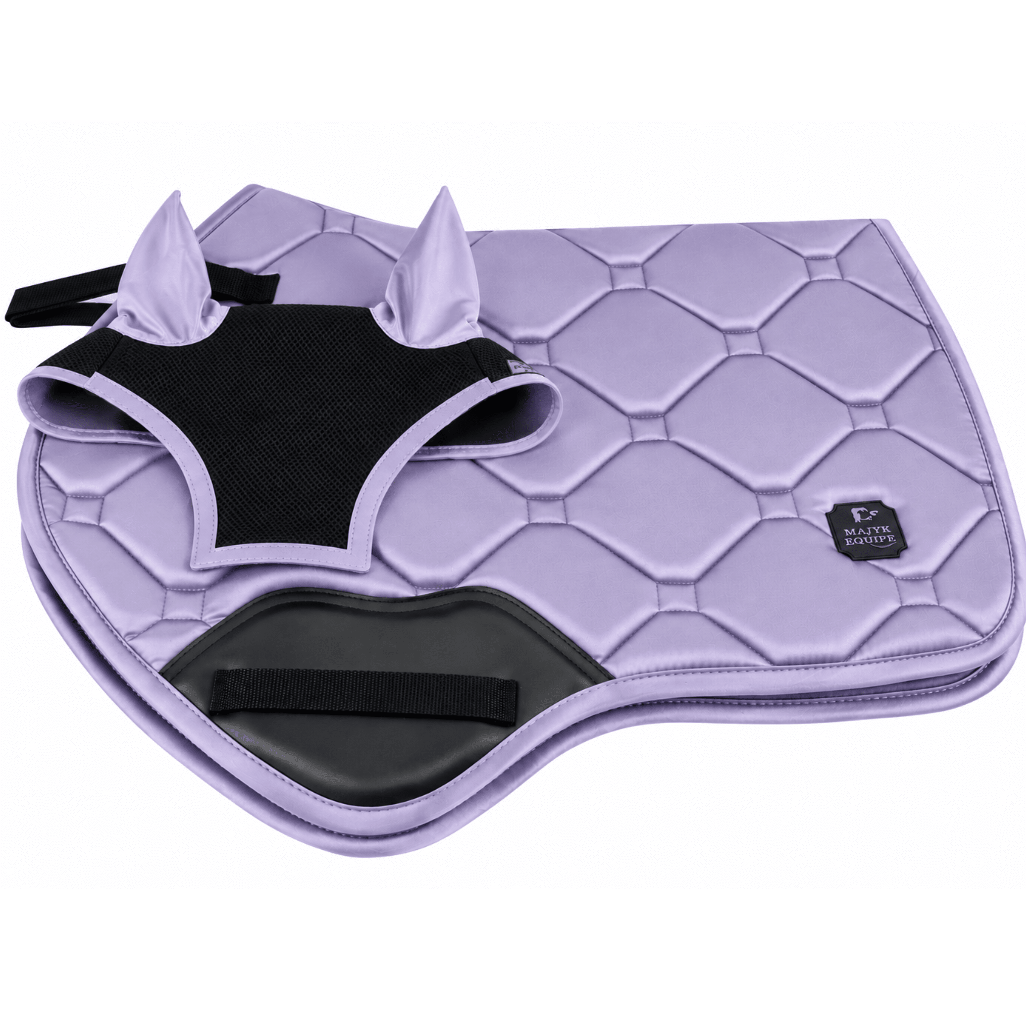 MAJYK EQUIPE® Silk Touch Saddle Pad and Matching Bonnet (Combination Special Price Bundle) - Equiluxe Tack