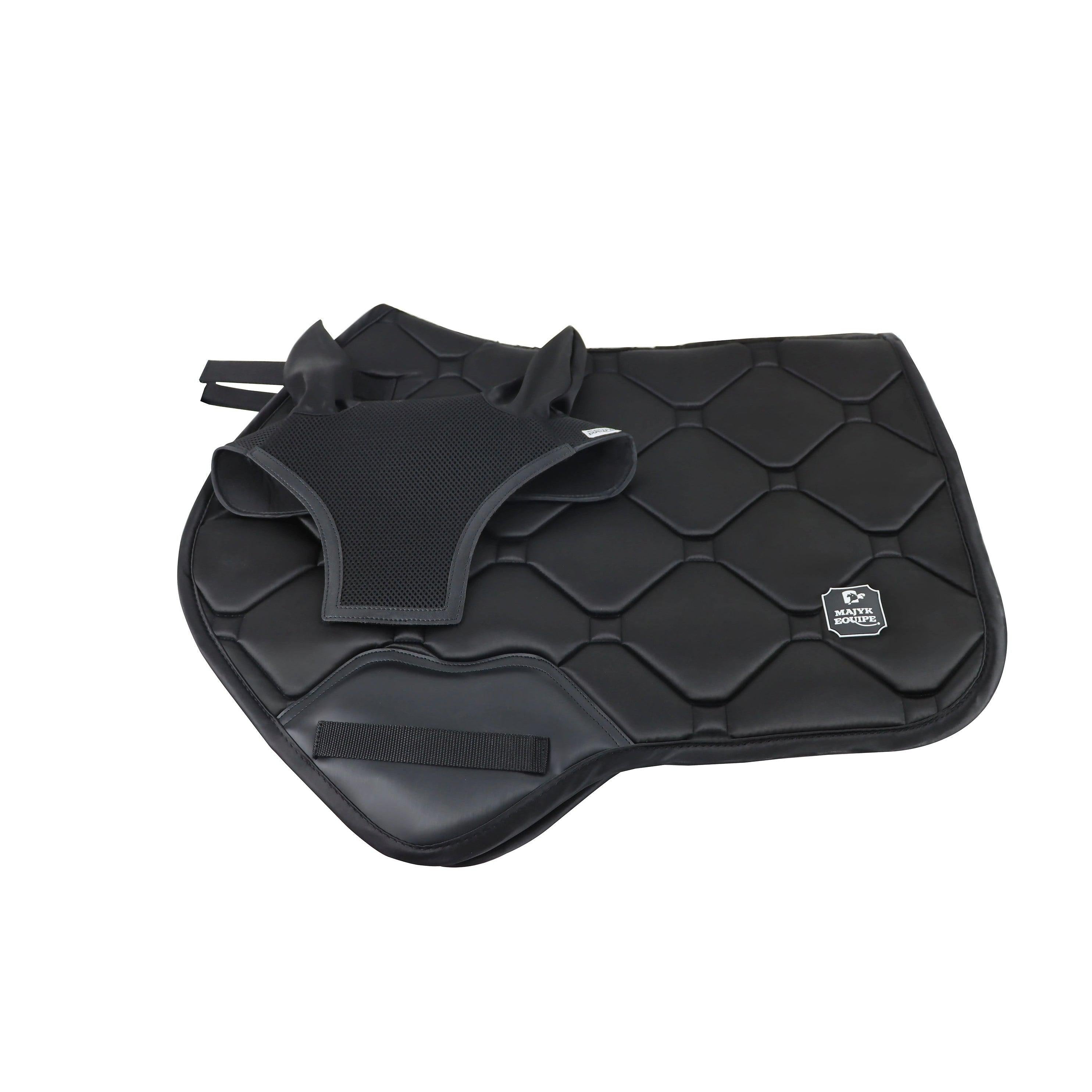 MAJYK EQUIPE® Silk Touch Saddle Pad and Matching Bonnet (Combination Special Price Bundle) - Majyk Equipe - Equiluxe Tack