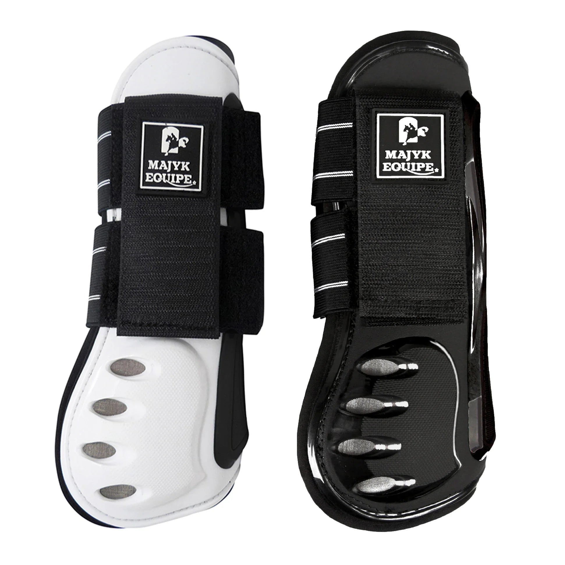 Majyk Equipe Vented Infinity Open Front Jump Boot Black - Majyk Equipe - Equiluxe Tack