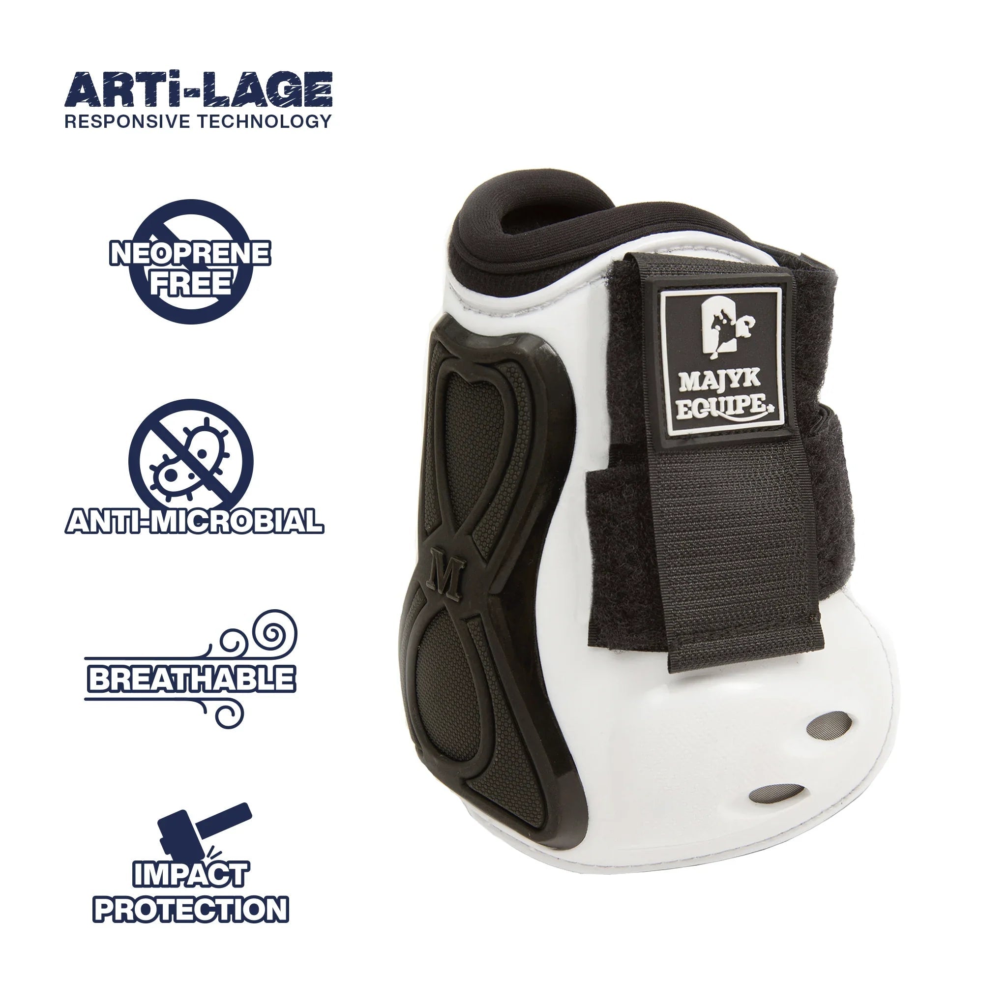 Majyk Equipe Vented Infinity Open Front Jump Boot with ARTi - LAGE Technology (Hind) - Majyk Equipe - Equiluxe Tack