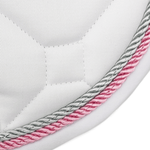 Majyk Equipe White Classica Cotton Euro Saddle pad - Majyk Equipe - Equiluxe Tack