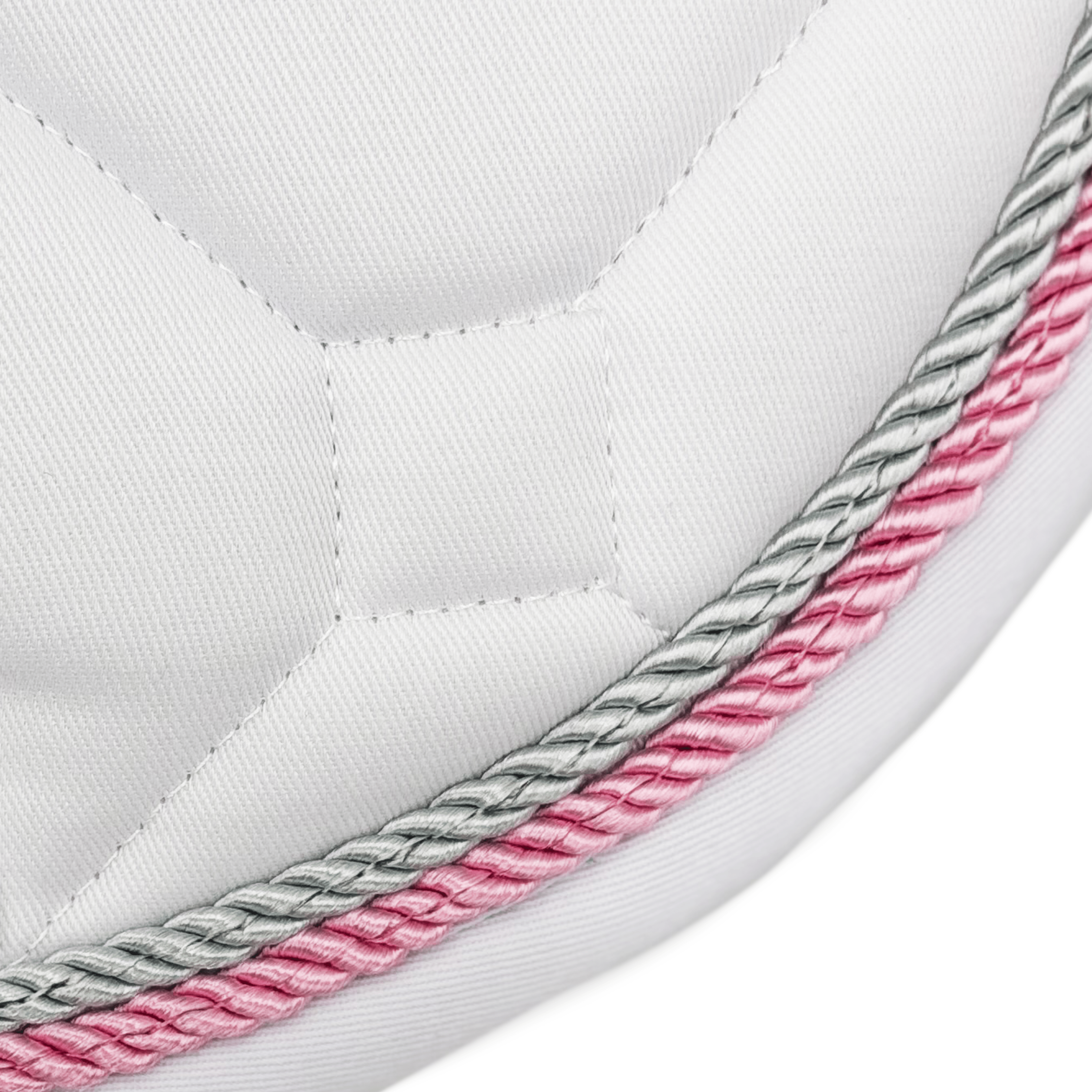 Majyk Equipe White Classica Cotton Euro Saddle pad - Majyk Equipe - Equiluxe Tack