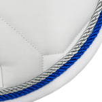 Majyk Equipe White Classica Cotton Euro Saddle pad - Majyk Equipe - Equiluxe Tack