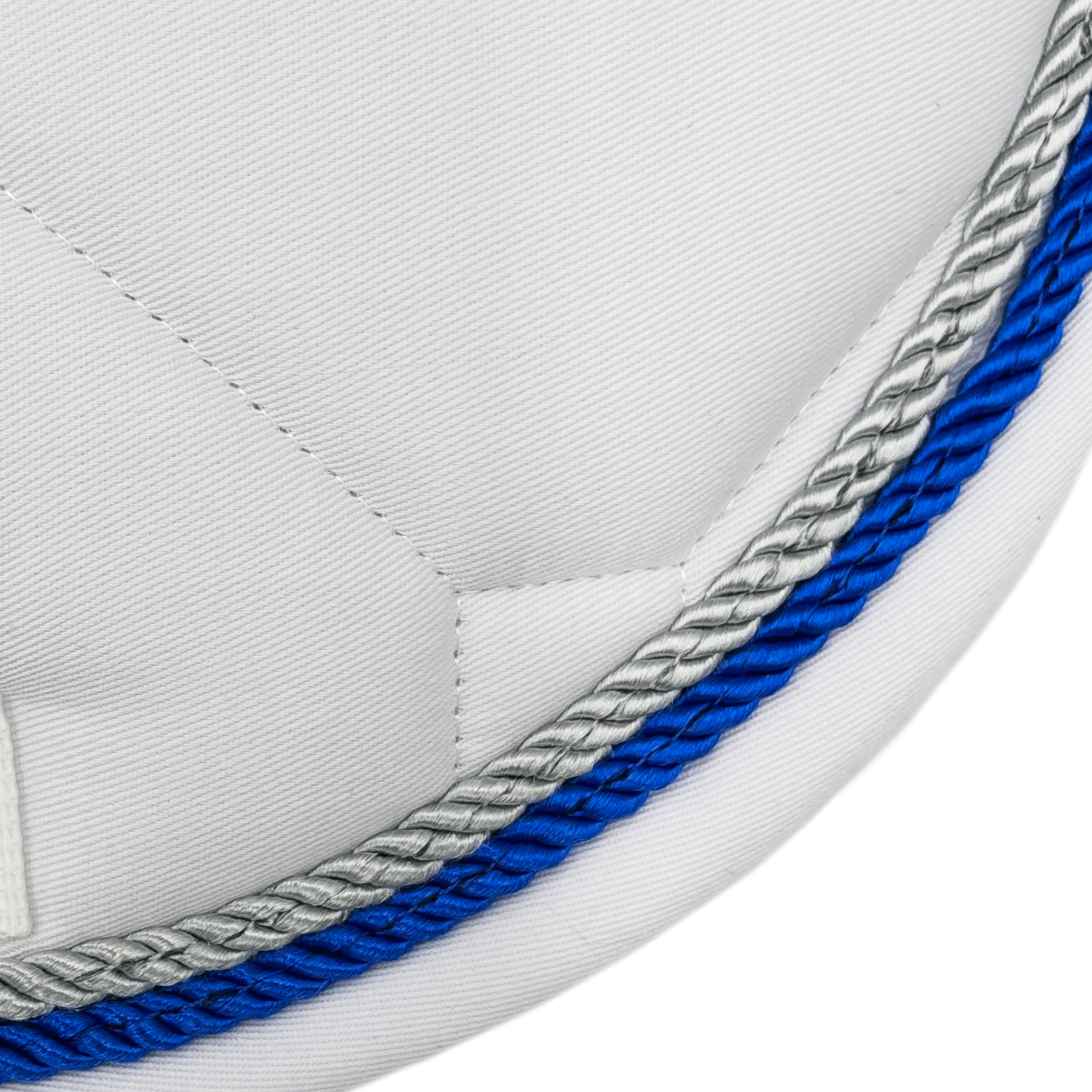 Majyk Equipe White Classica Cotton Euro Saddle pad - Majyk Equipe - Equiluxe Tack