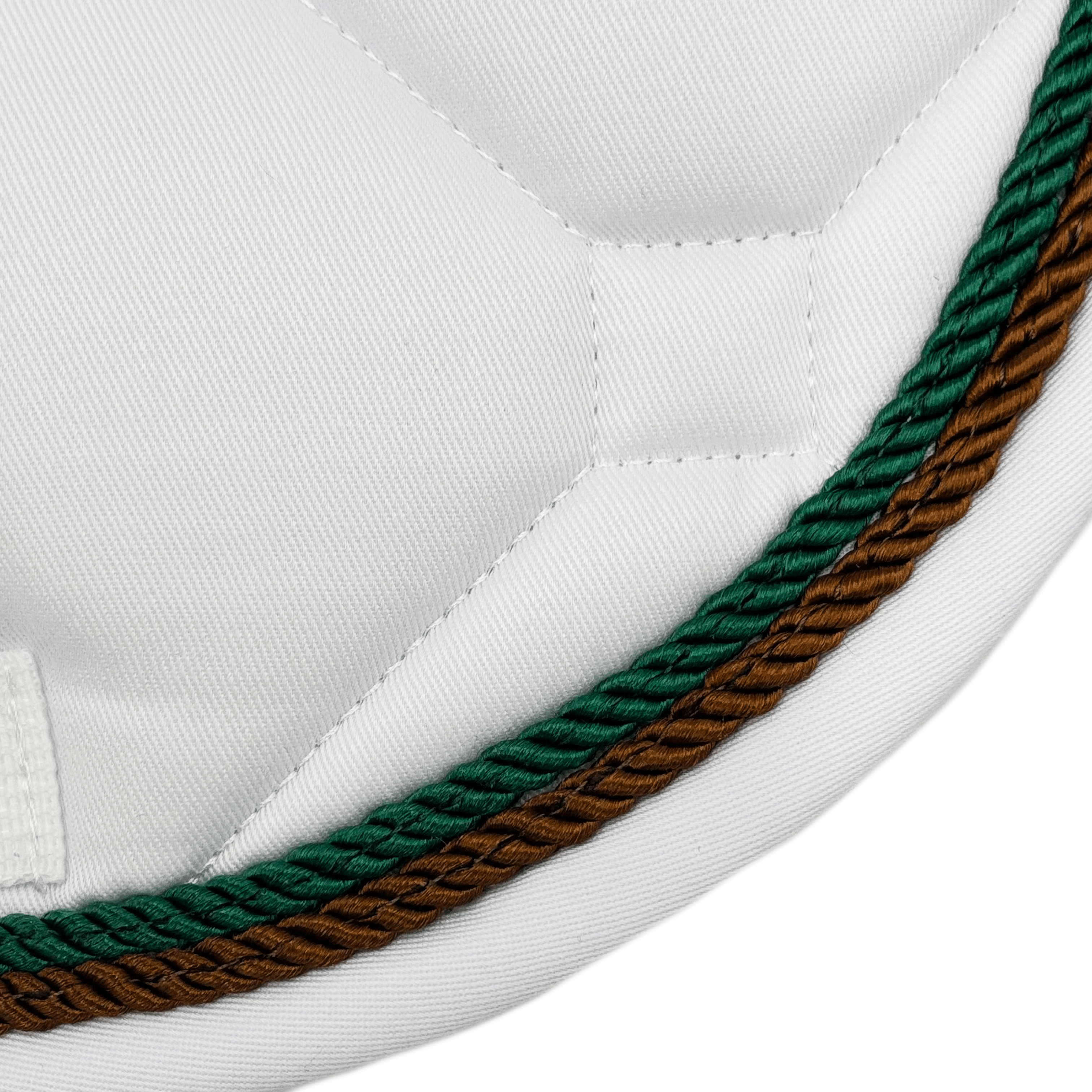Majyk Equipe White Classica Cotton Euro Saddle pad - Majyk Equipe - Equiluxe Tack