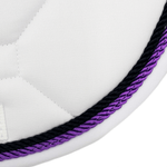Majyk Equipe White Classica Cotton Euro Saddle pad - Majyk Equipe - Equiluxe Tack