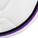 Majyk Equipe White Classica Cotton Euro Saddle pad - Majyk Equipe - Equiluxe Tack