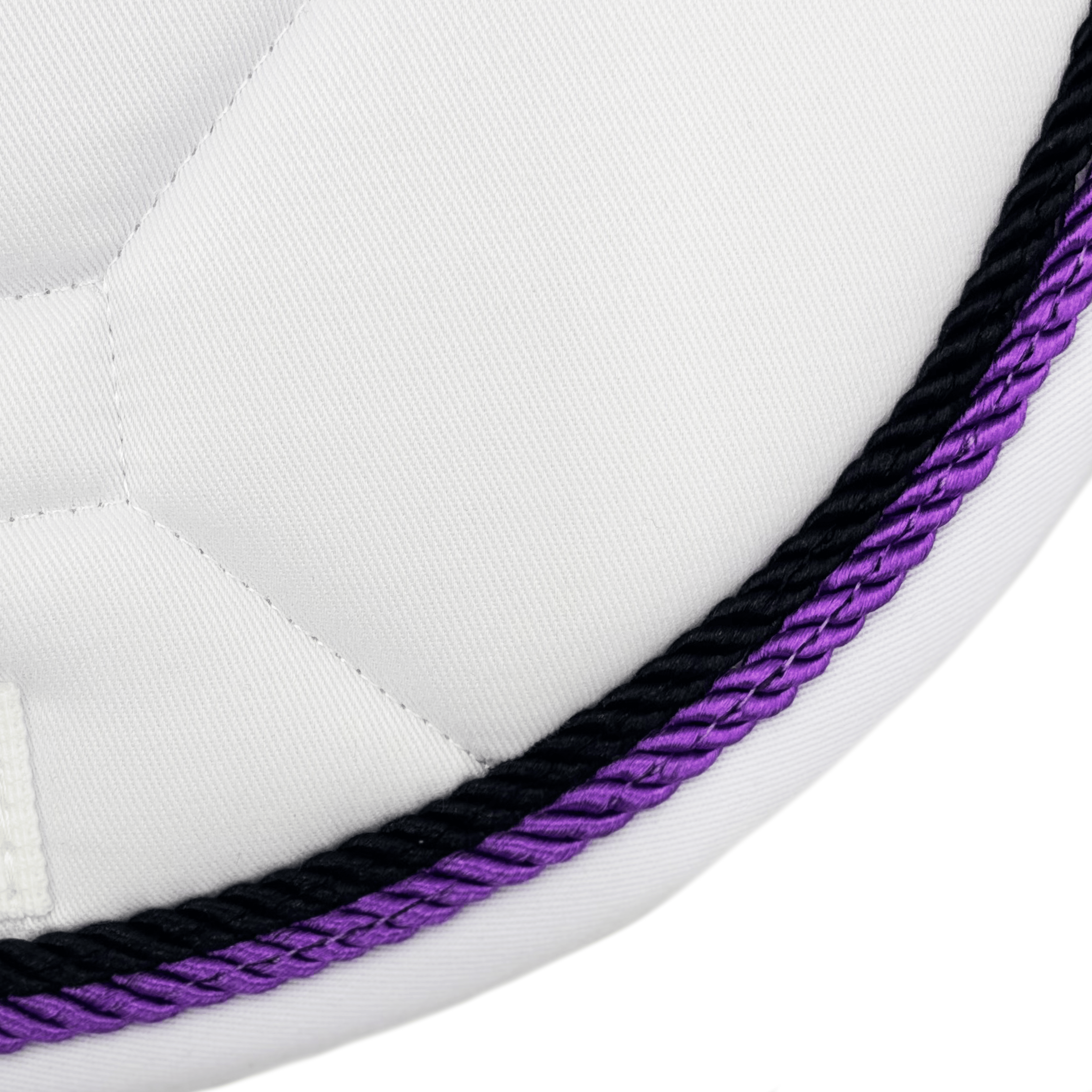Majyk Equipe White Classica Cotton Euro Saddle pad - Majyk Equipe - Equiluxe Tack