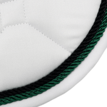 Majyk Equipe White Classica Cotton Euro Saddle pad - Majyk Equipe - Equiluxe Tack