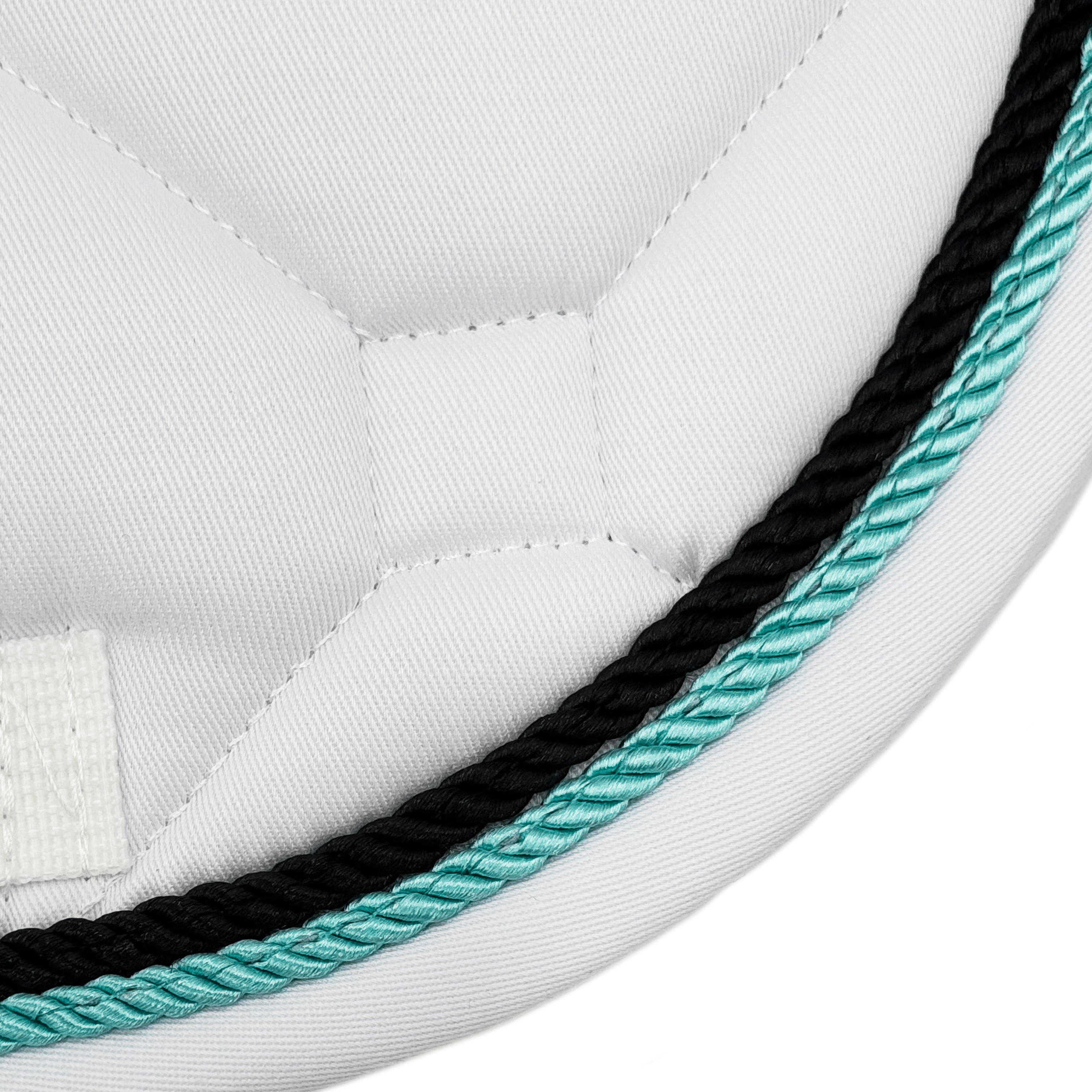 Majyk Equipe White Classica Cotton Euro Saddle pad - Majyk Equipe - Equiluxe Tack