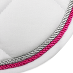 Majyk Equipe White Classica Cotton Euro Saddle pad - Majyk Equipe - Equiluxe Tack