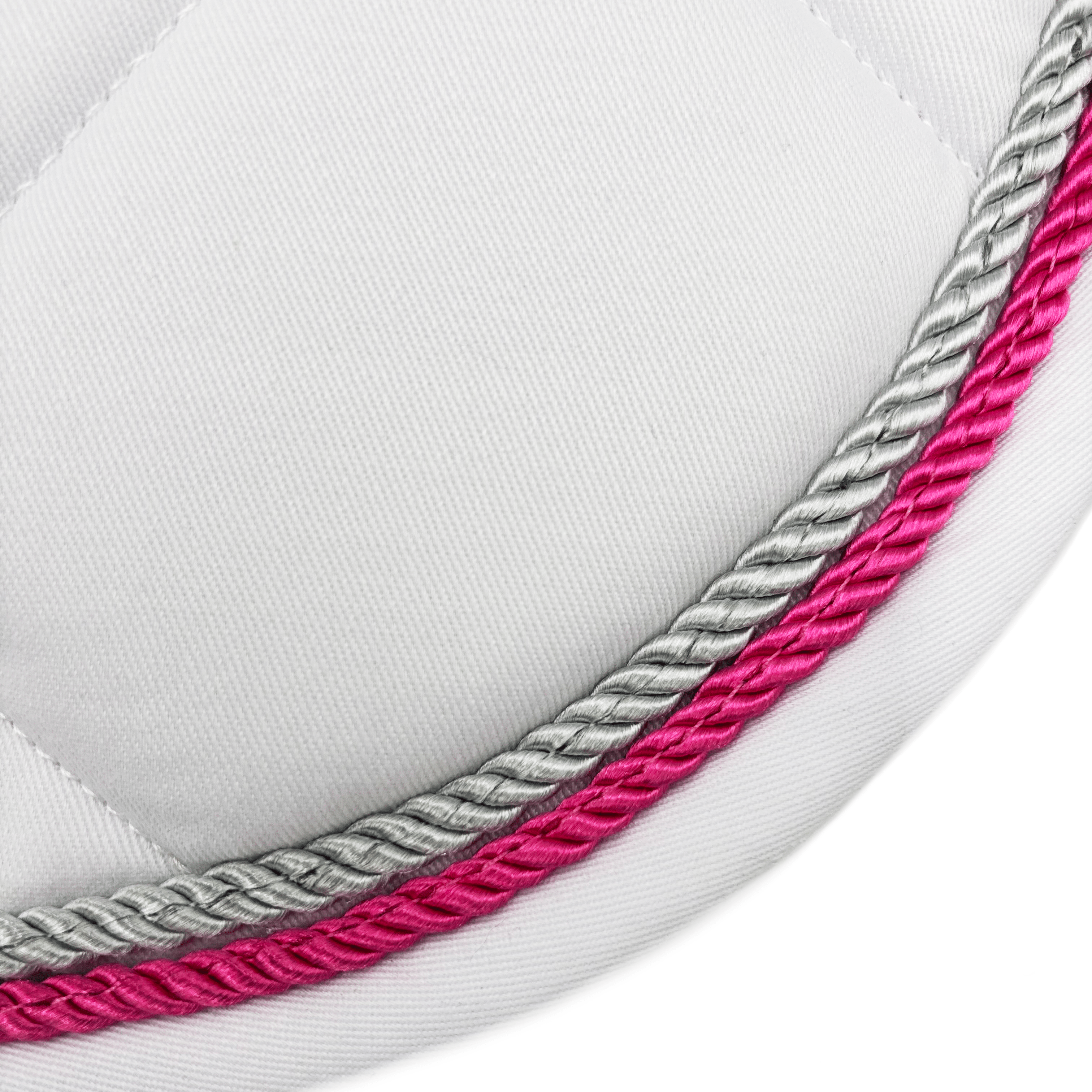 Majyk Equipe White Classica Cotton Euro Saddle pad - Majyk Equipe - Equiluxe Tack