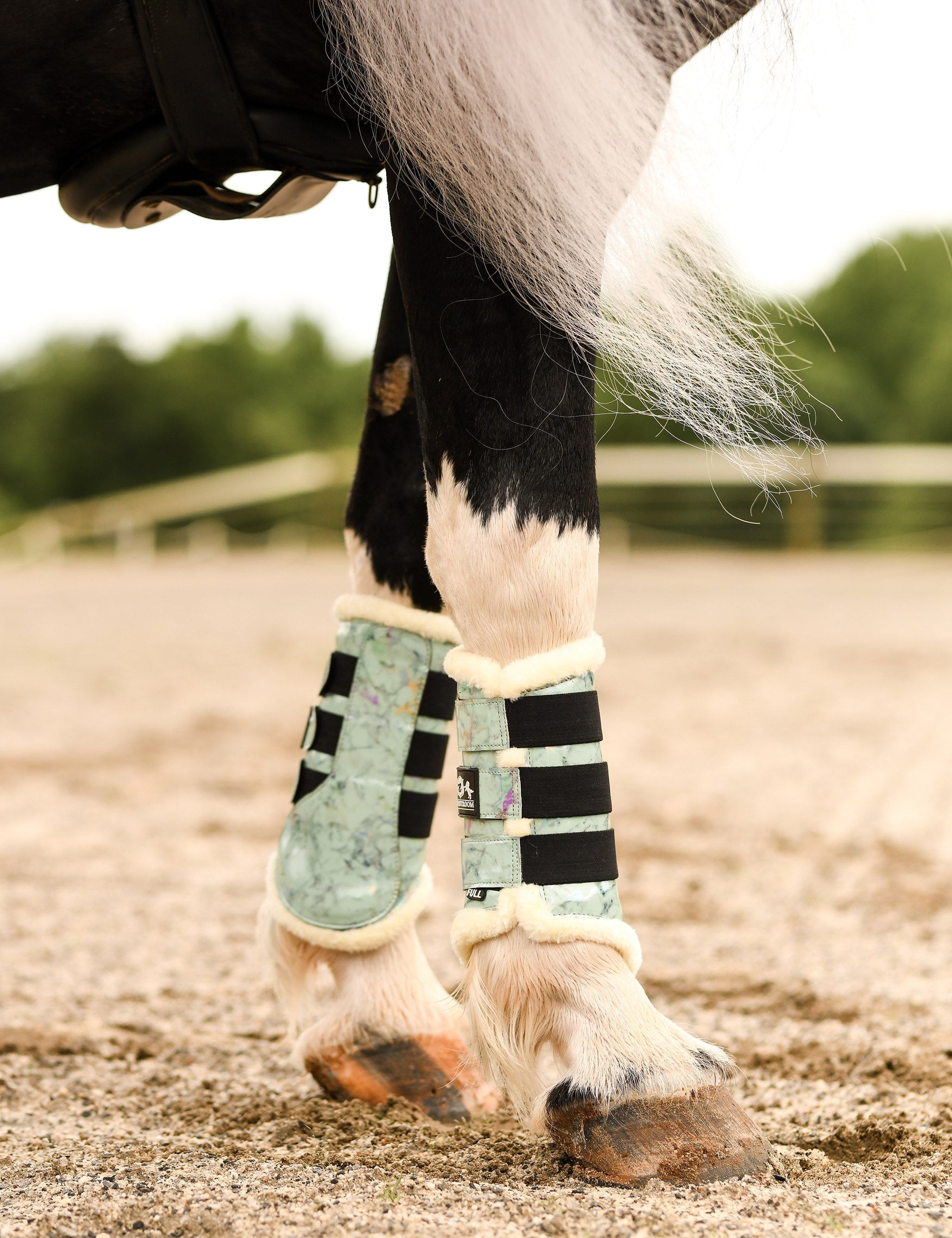 Marble Mint Brushing Boots - Equestroom - Equiluxe Tack