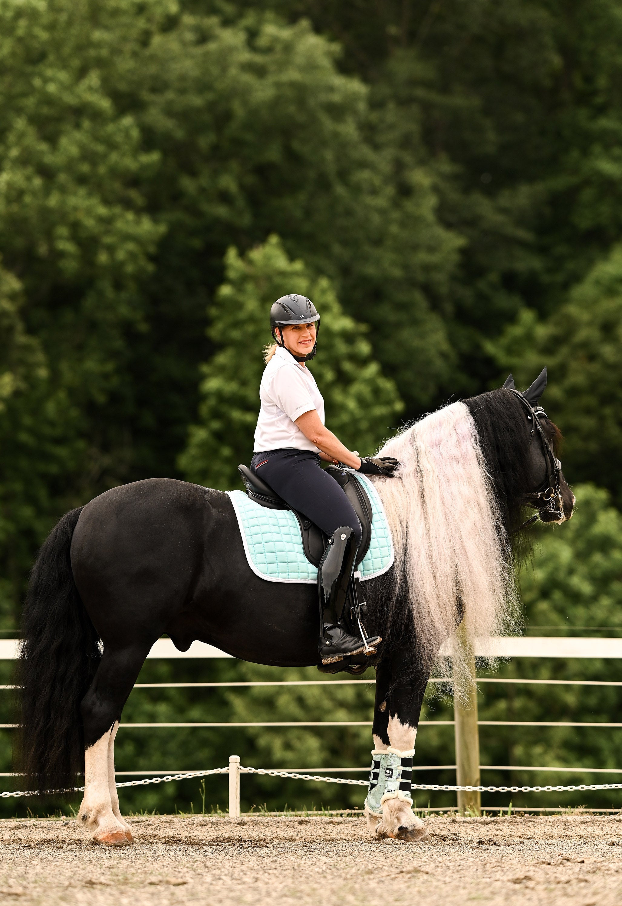 Marble Mint Brushing Boots - Equestroom - Equiluxe Tack