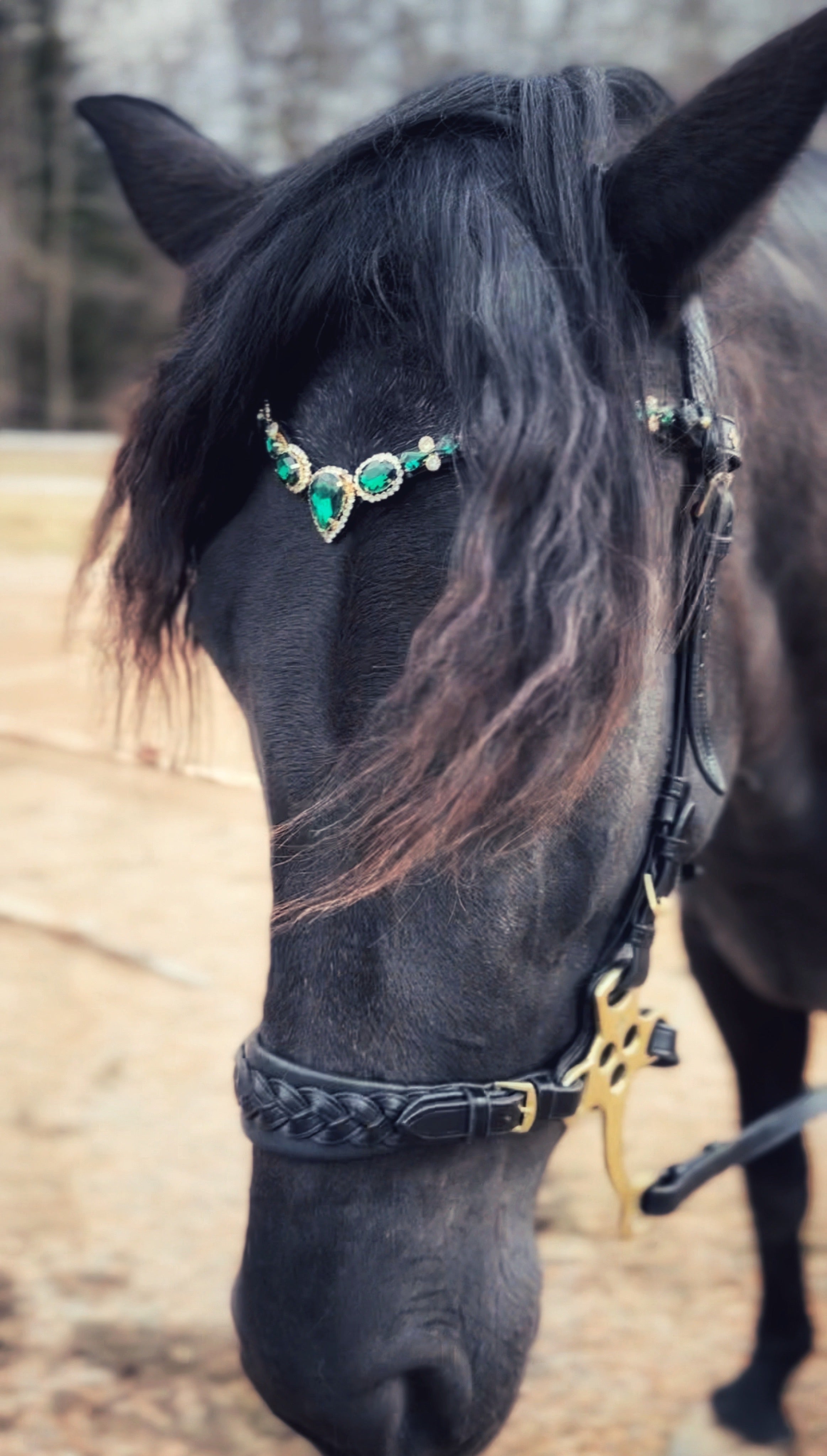 Masego Fairy Queen Italian Leather Browband - MASEGO horsewear - Equiluxe Tack