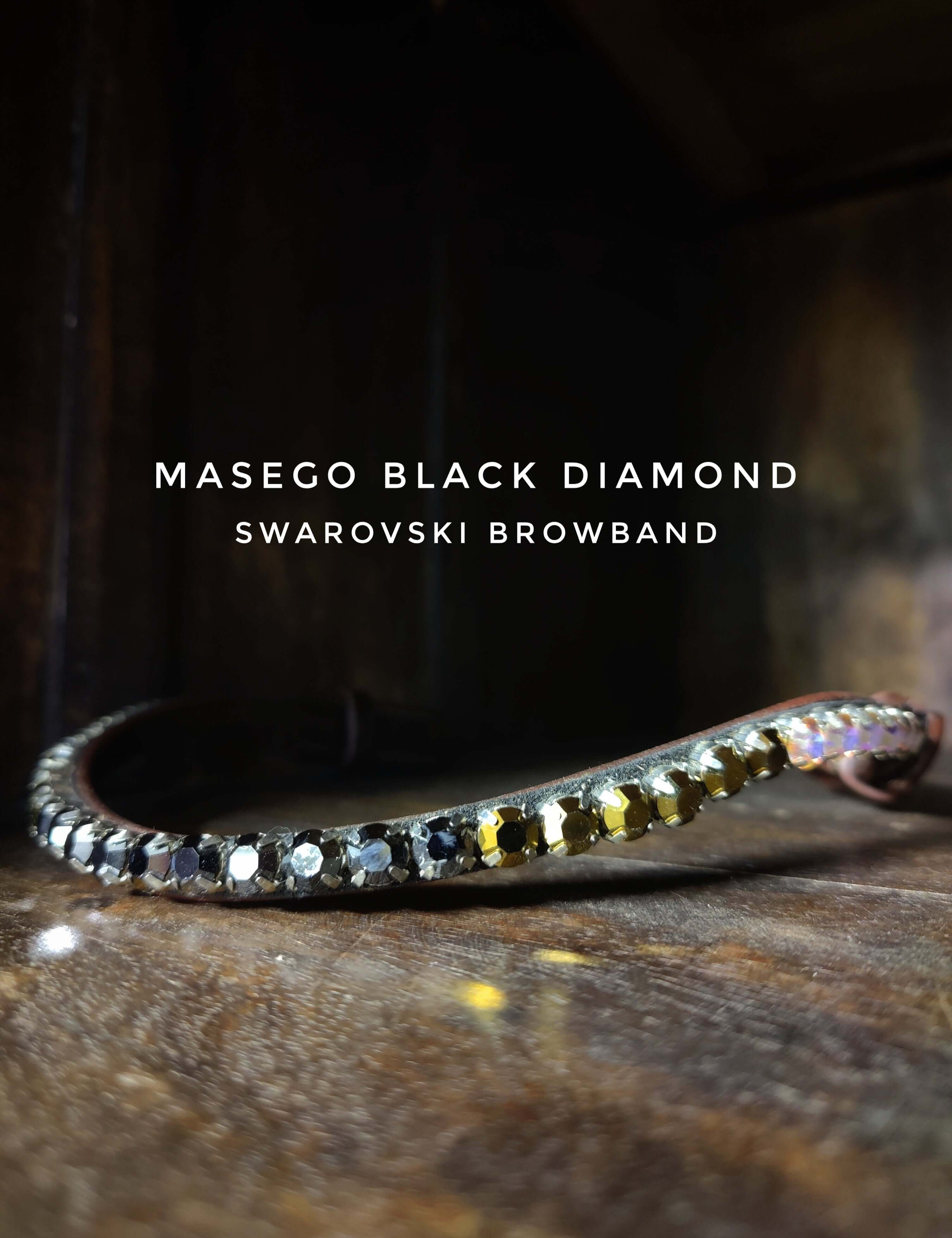 Masego Horsewear 'Black Diamond' Browband - MASEGO horsewear - Equiluxe Tack
