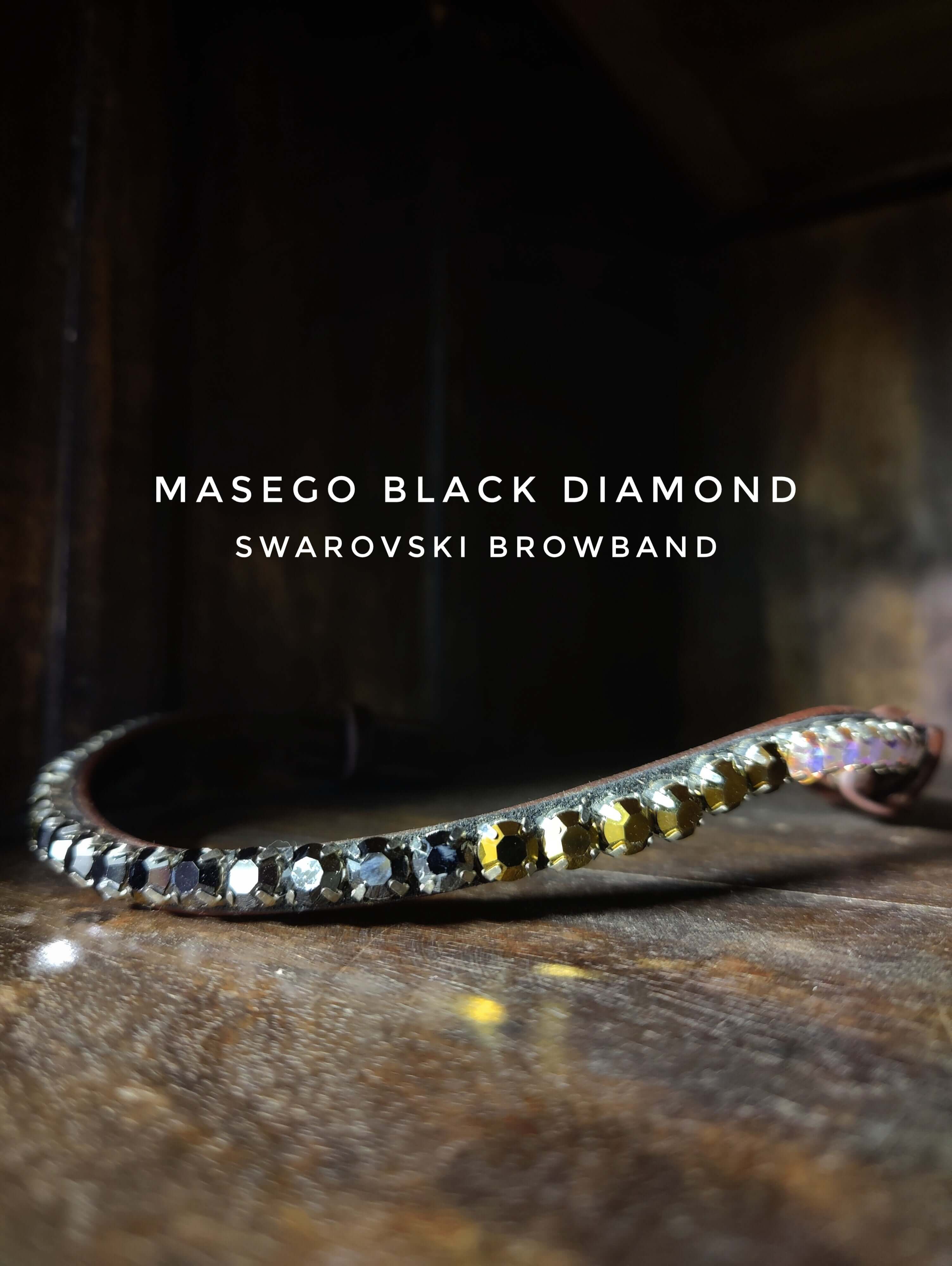 Masego Horsewear 'Black Diamond' Browband - MASEGO horsewear - Equiluxe Tack