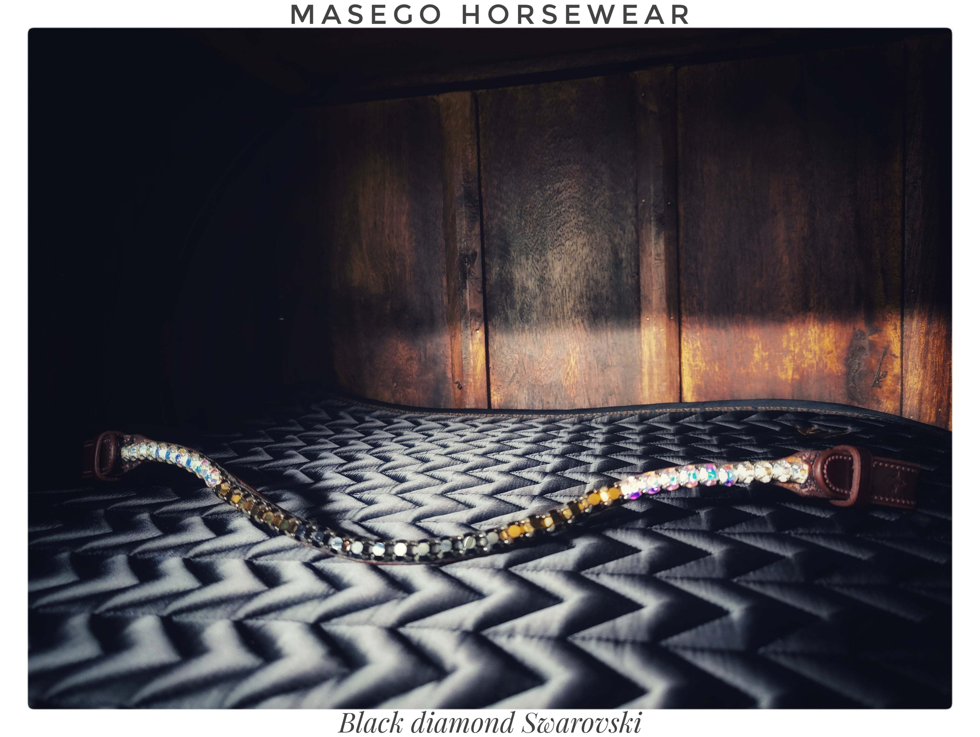 Masego Horsewear 'Black Diamond' Browband - MASEGO horsewear - Equiluxe Tack