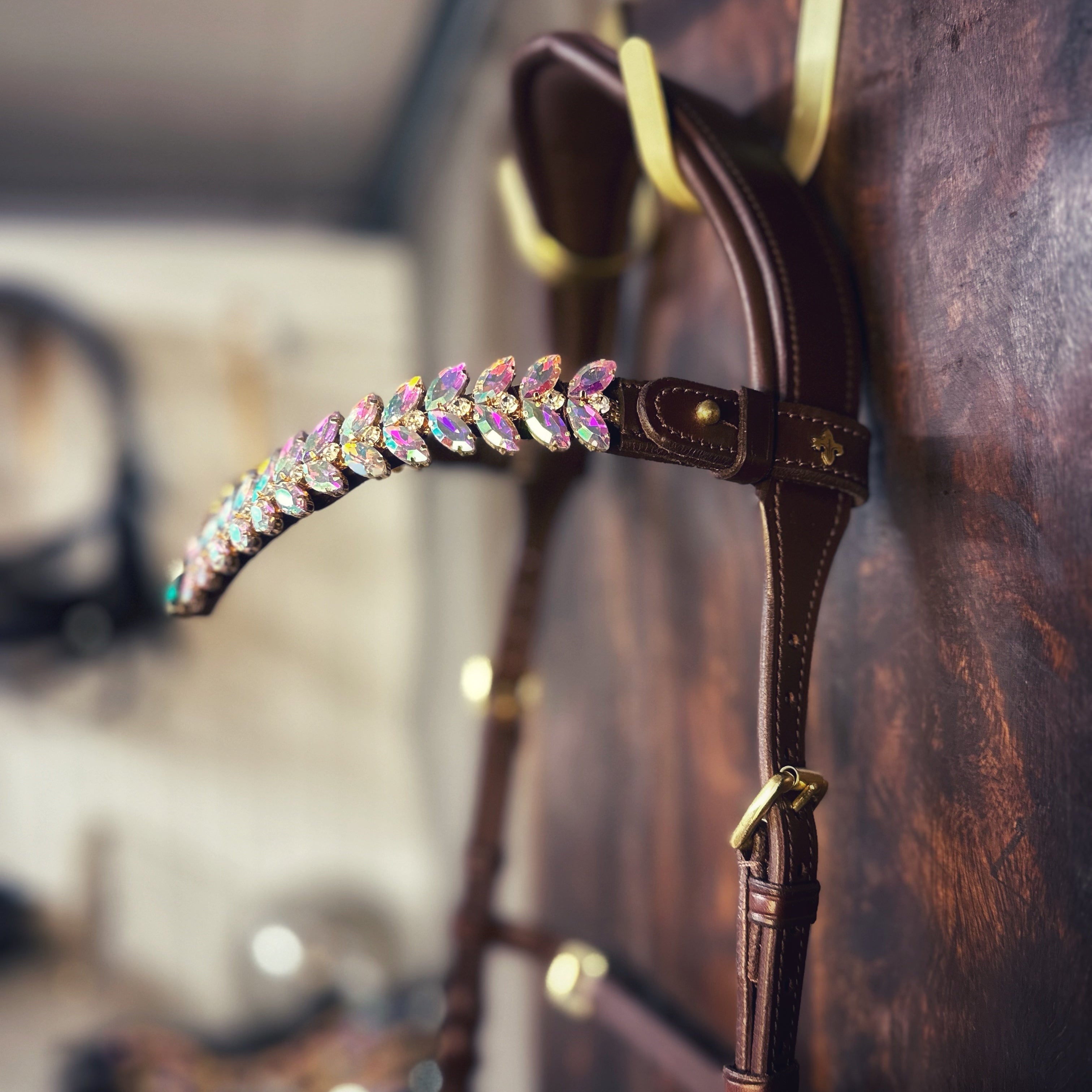 Masego Horsewear Frosty Jade Crystal Browband - MASEGO horsewear - Equiluxe Tack