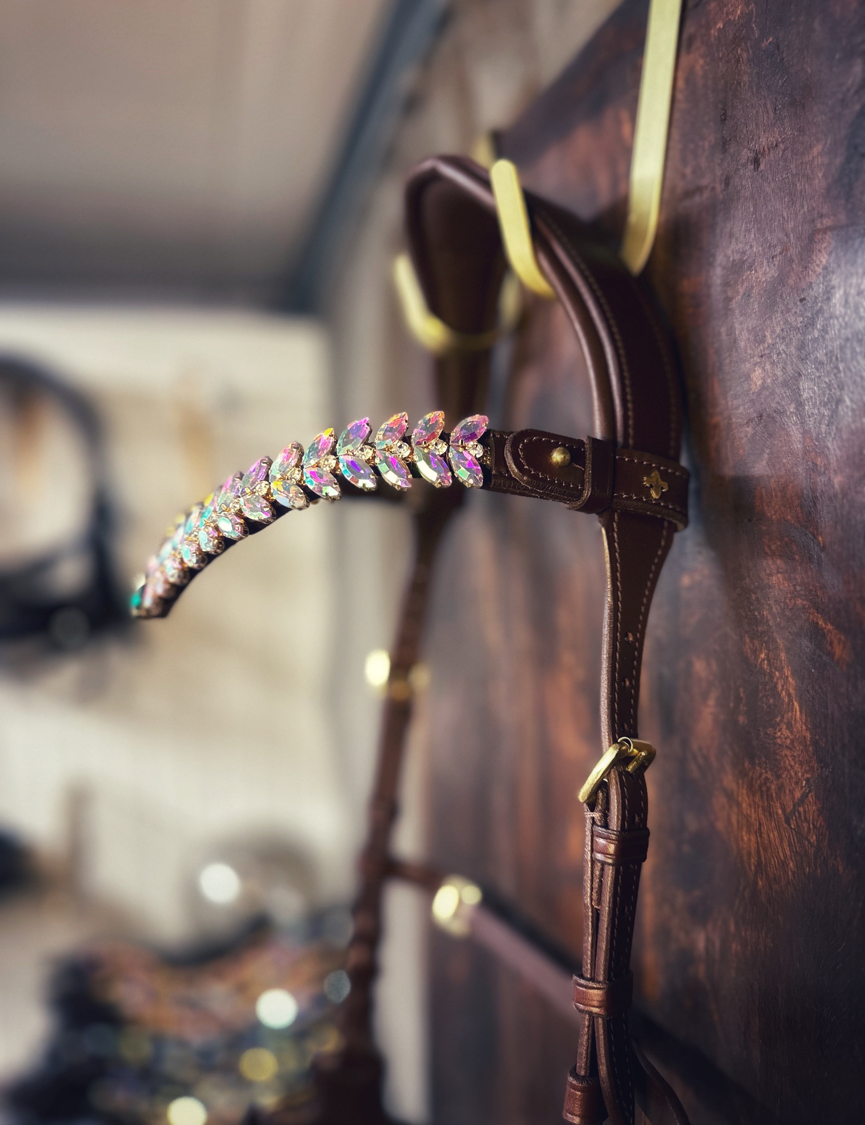 Masego Horsewear Frosty Jade Crystal Browband - MASEGO horsewear - Equiluxe Tack
